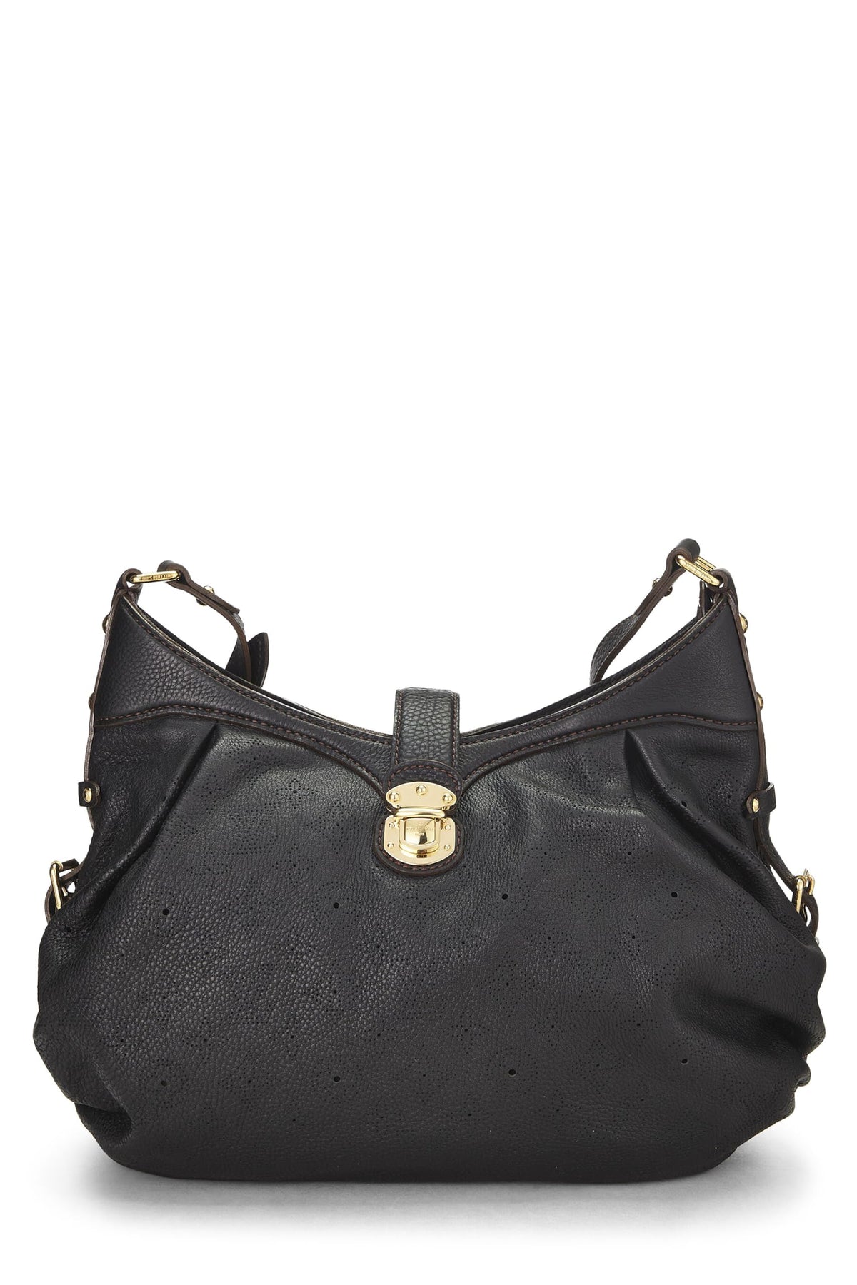 Louis Vuitton,  Black Monogram Mahina Leather XS, Black