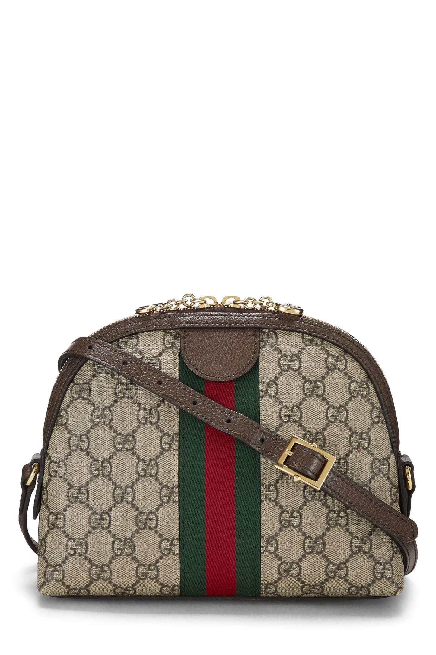 Gucci, Original GG Supreme Canvas Ophidia Shoulder Bag Small, Brown