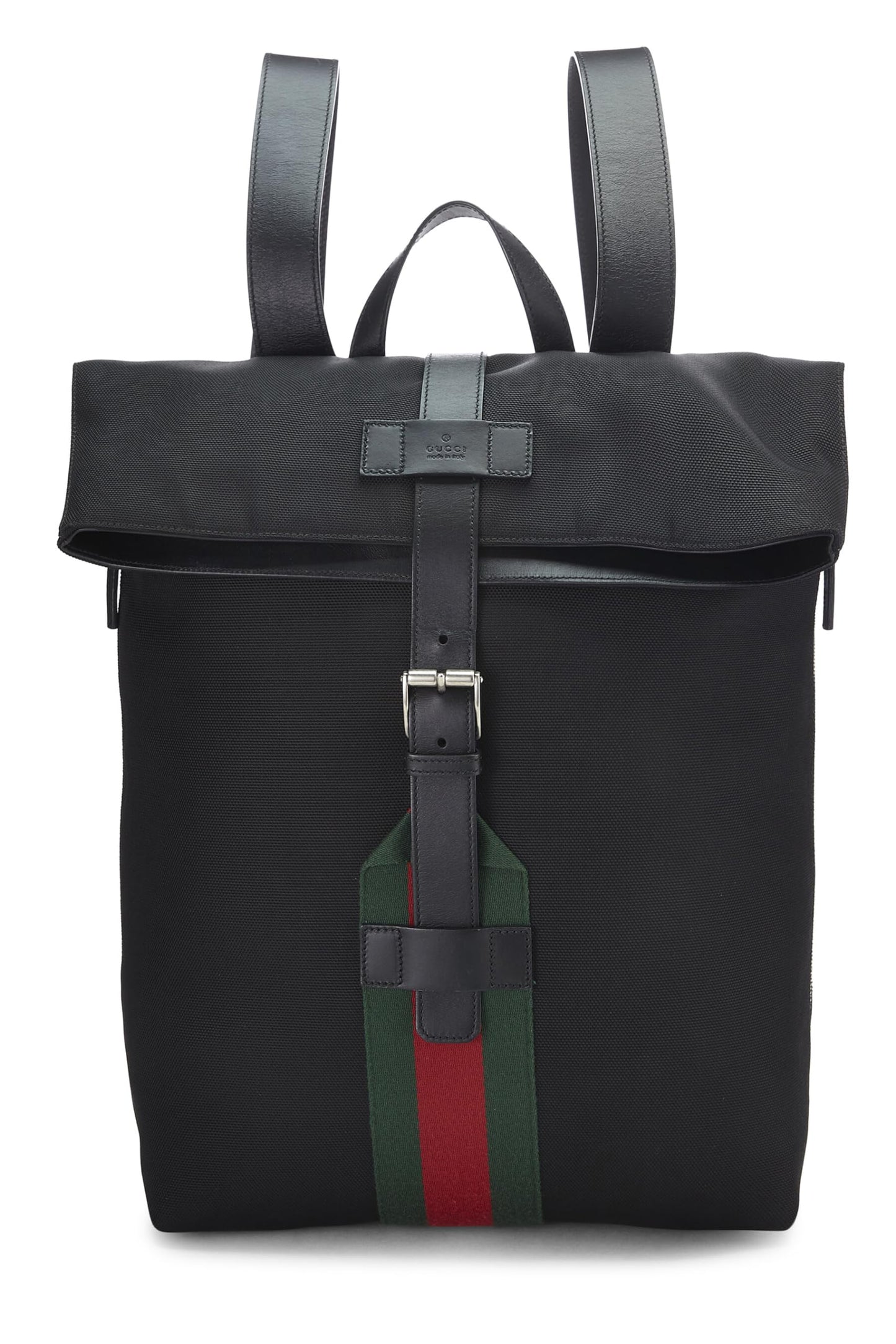 Gucci, Black Techno Canvas Web Backpack, Black