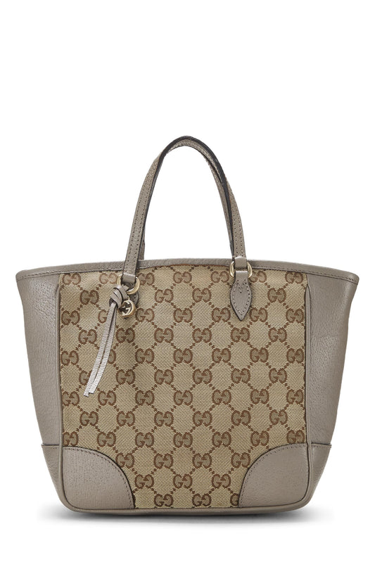Gucci, Grey Original GG Canvas Bree Tote Small, Grey