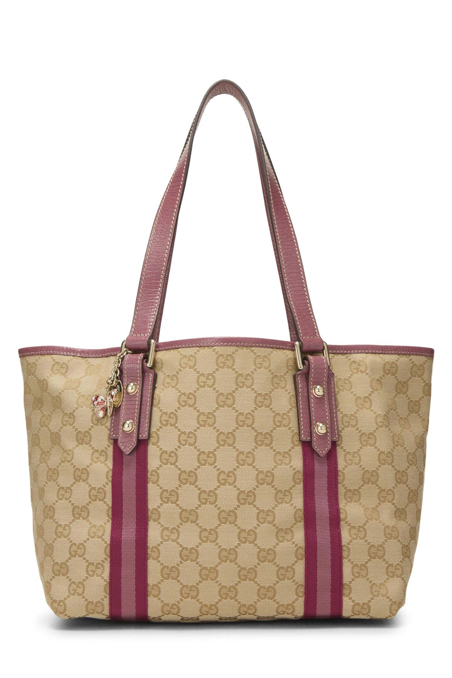 Gucci, Pink Original GG Canvas Jolicoeur Tote Small, Pink