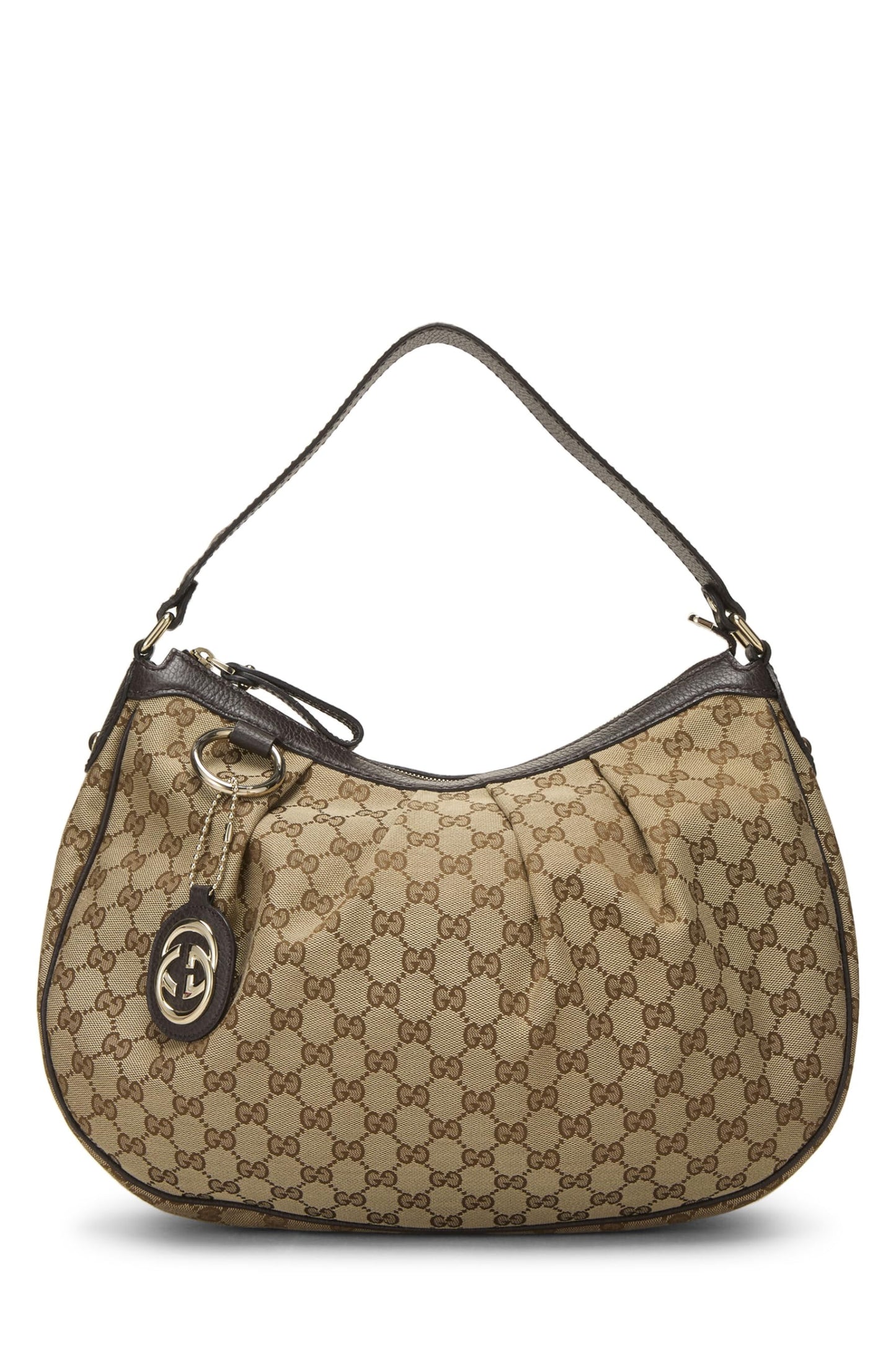 Gucci, Brown Original GG Canvas Sukey Hobo, Brown