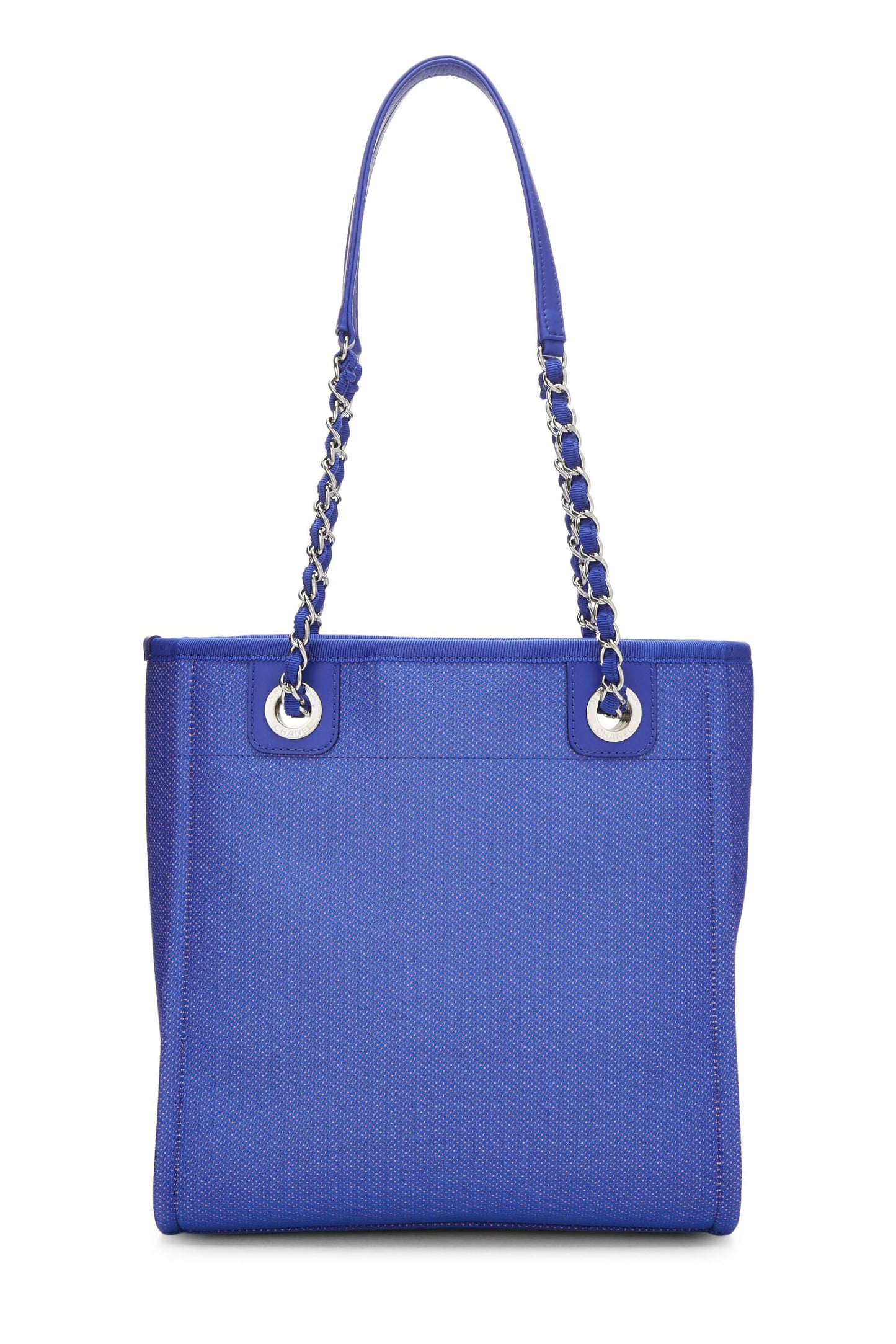 Chanel,  Blue Canvas Deauville Tote Mini, Blue