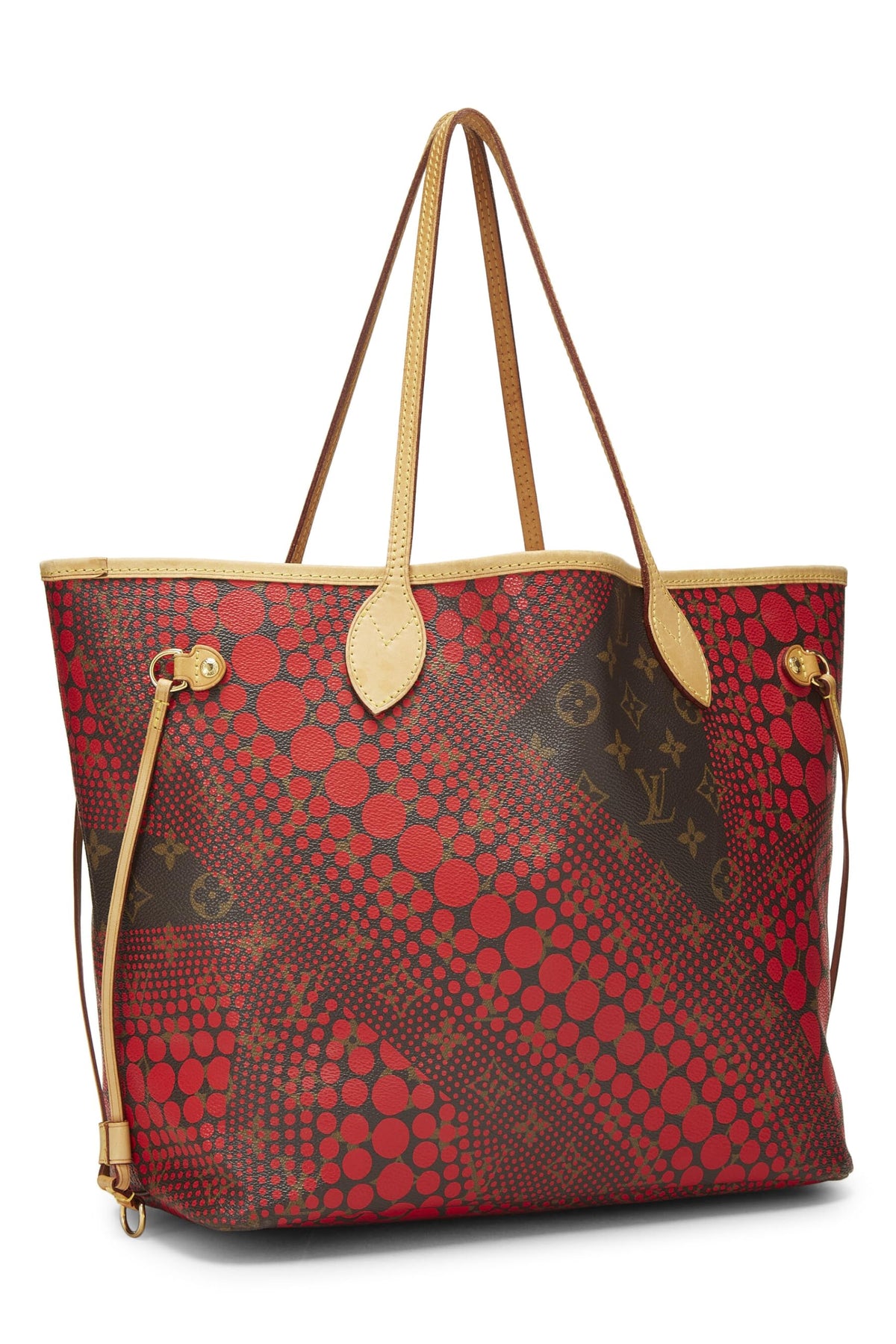 Louis Vuitton,  Yayoi Kusama x Louis Vuitton Red Infinity Dots Monogram Canvas Neverfull MM, Red