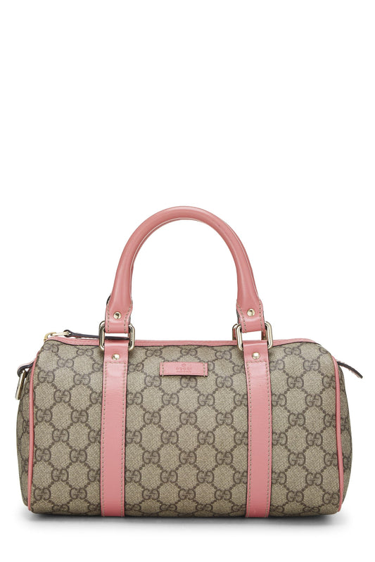 Gucci, Pink Original GG Supreme Canvas Joy Boston Bag, Pink