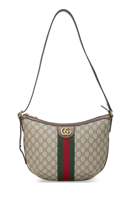 Gucci, Original GG Supreme Canvas Ophidia Shoulder Bag, Brown