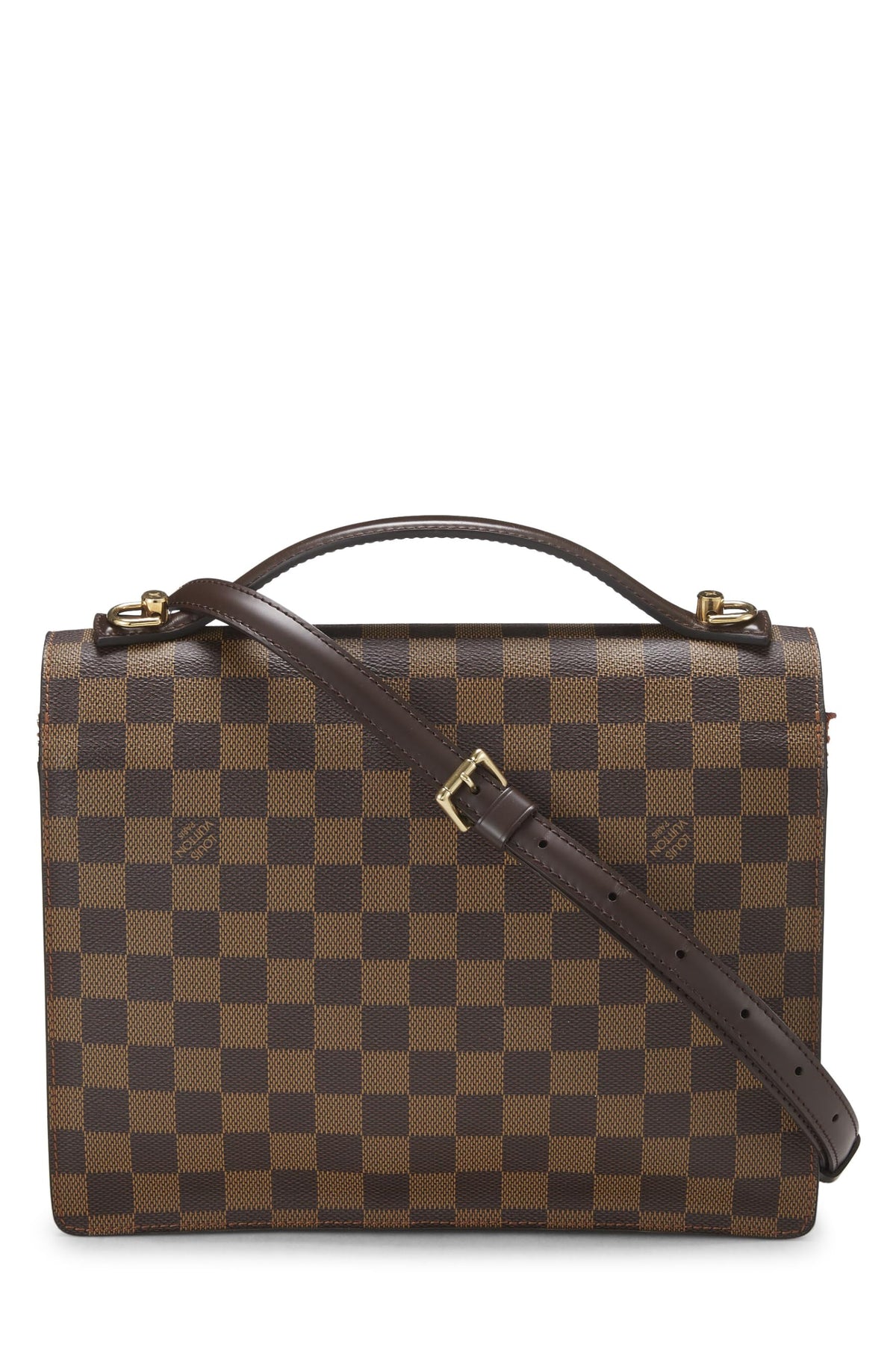 Louis Vuitton,  Damier Ebene Monceau, Brown