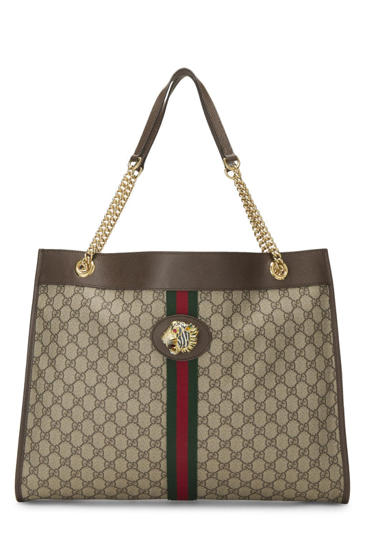 Gucci, Brown Original GG Supreme Canvas Rajah Tote, Brown