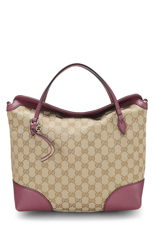 Gucci, Pink Original GG Canvas Bree Handbag, Pink
