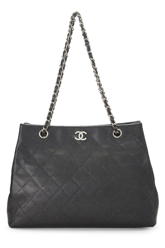 Chanel,  Black Caviar Tote Small, Black