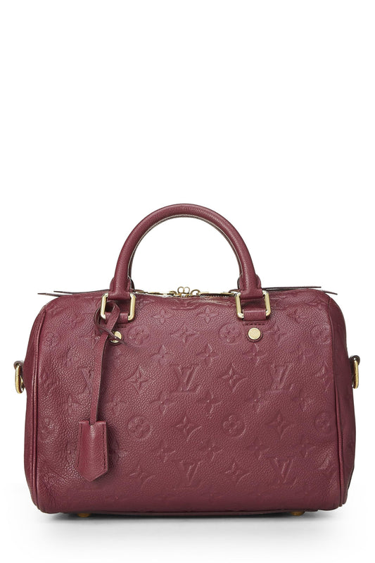 Louis Vuitton,  Aube Monogram Empreinte Speedy Bandouliere 25, Purple