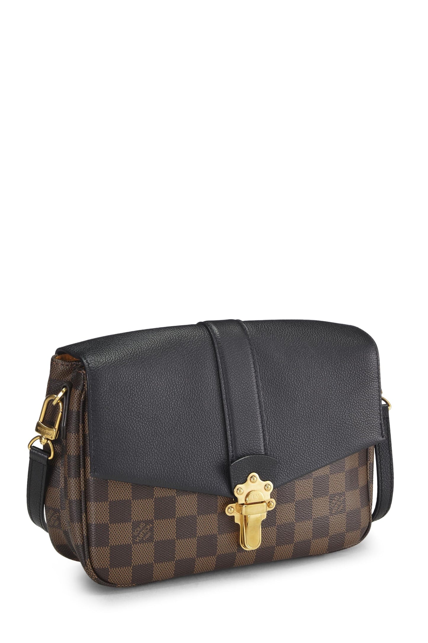 Louis Vuitton,  Black Damier Ebene Clapton Crossbody, Black