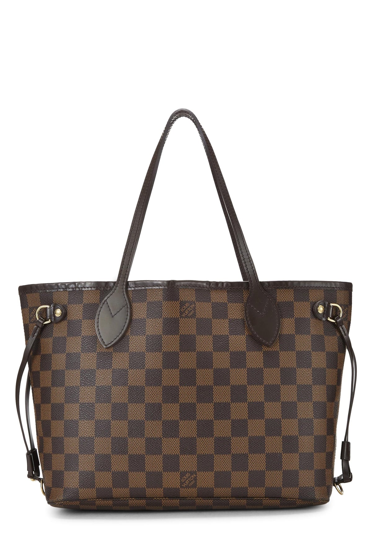 Louis Vuitton,  Damier Ebene Neverfull PM, Brown