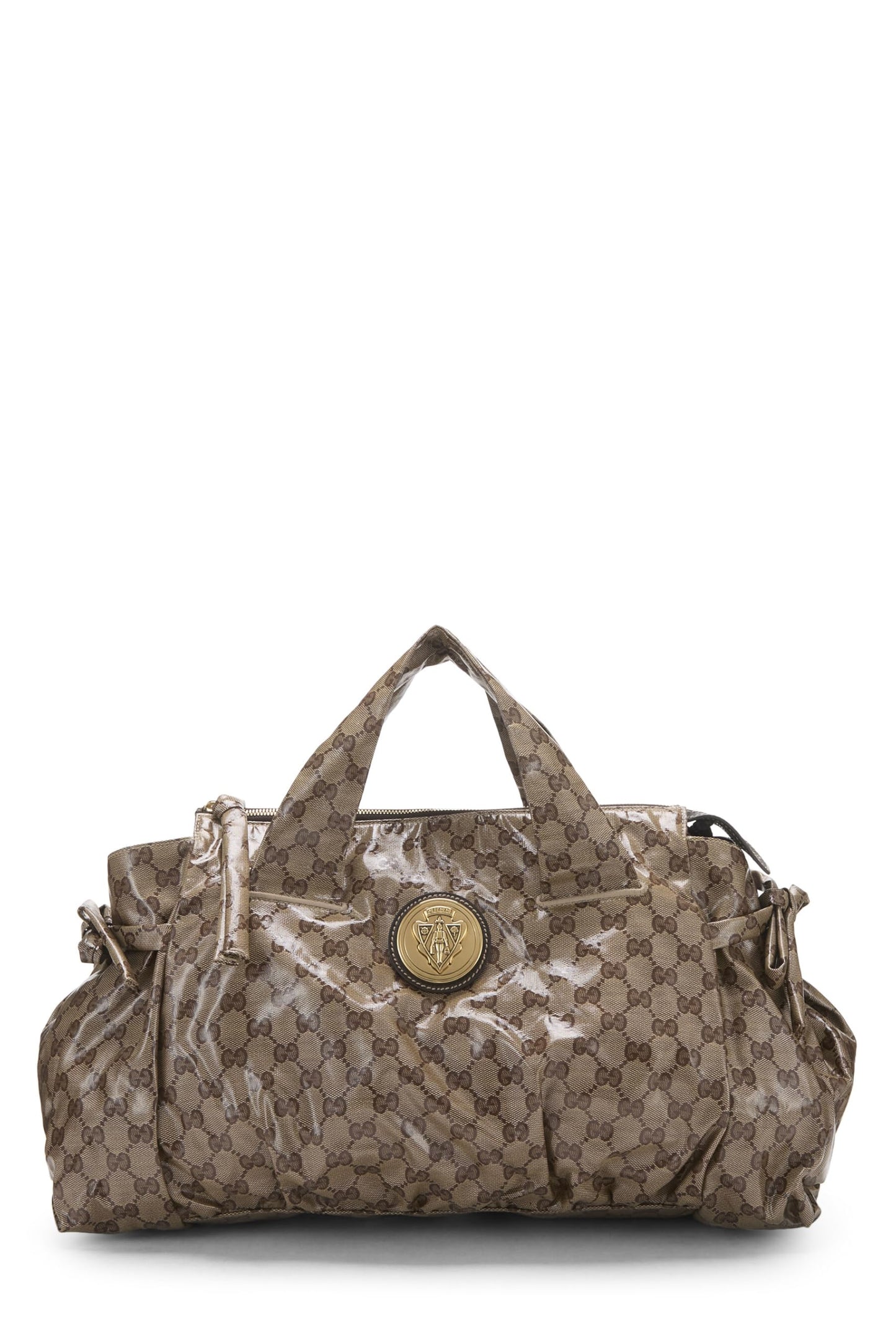 Gucci, Brown Original GG Crystal Canvas Tote, Brown