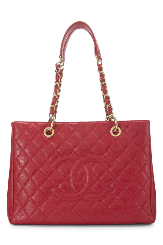 Chanel,  Red Caviar Grand Shopping Tote (GST), Red