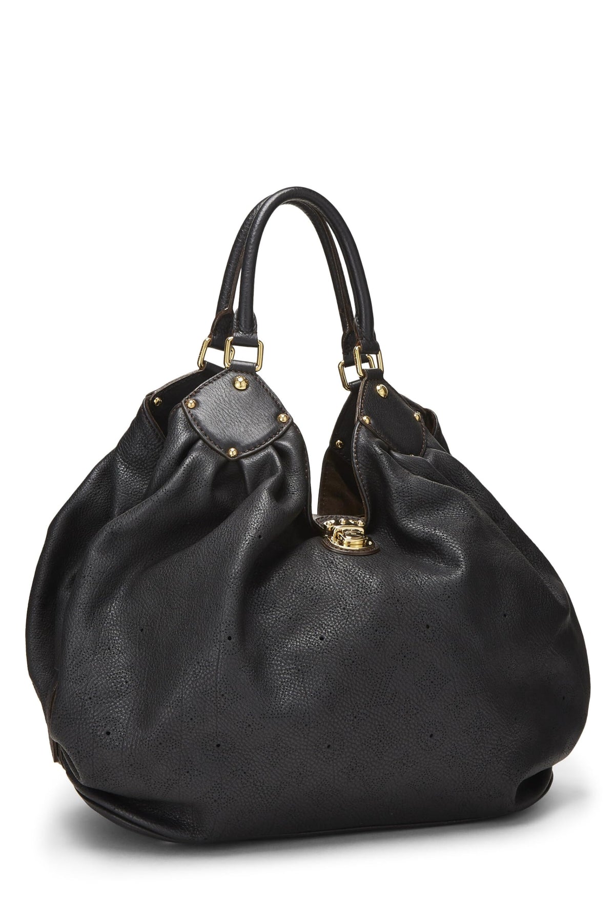 Louis Vuitton,  Black Monogram Mahina XL, Black