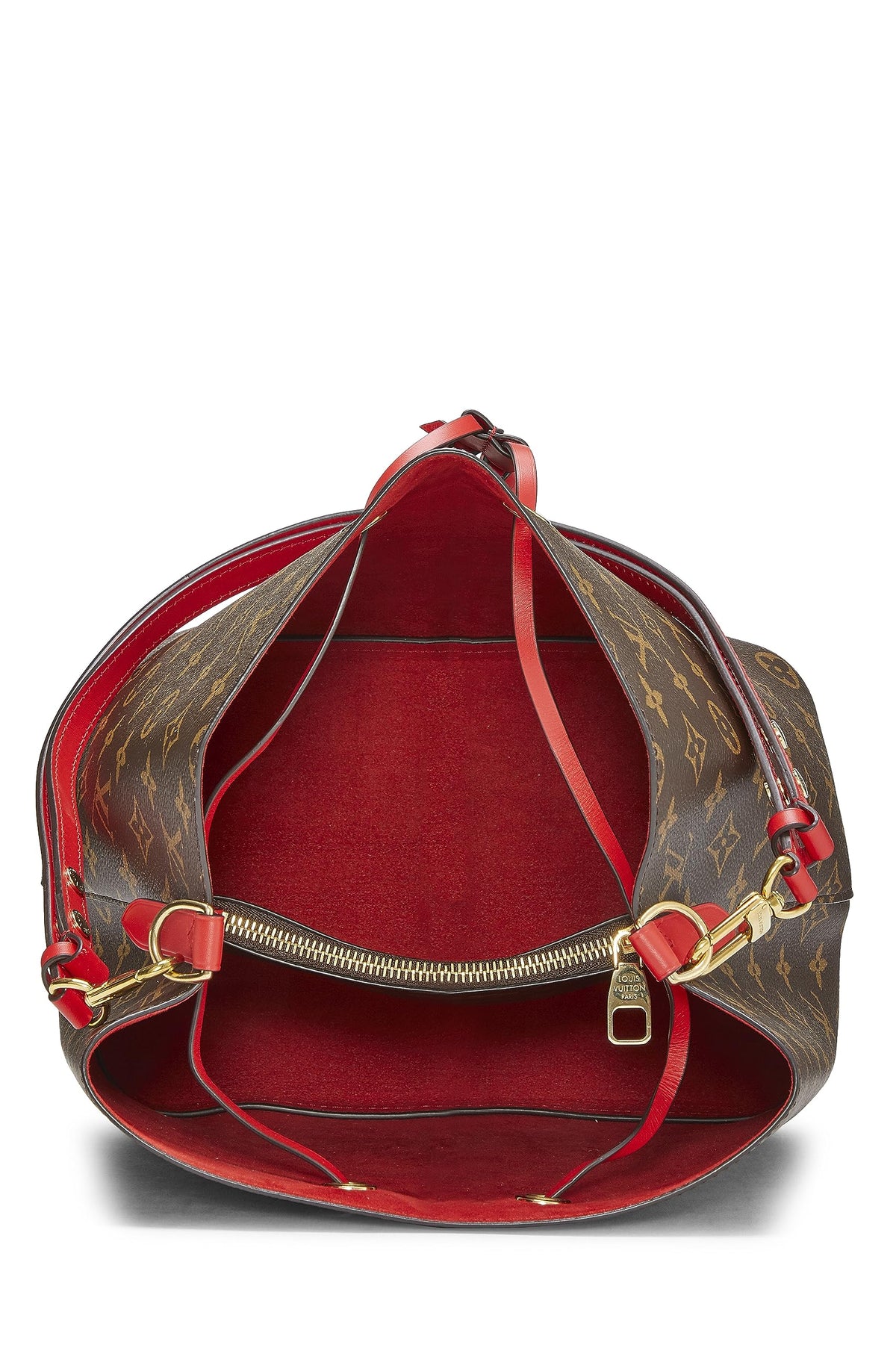 Louis Vuitton,  Red Monogram Canvas Neo Noé, Red