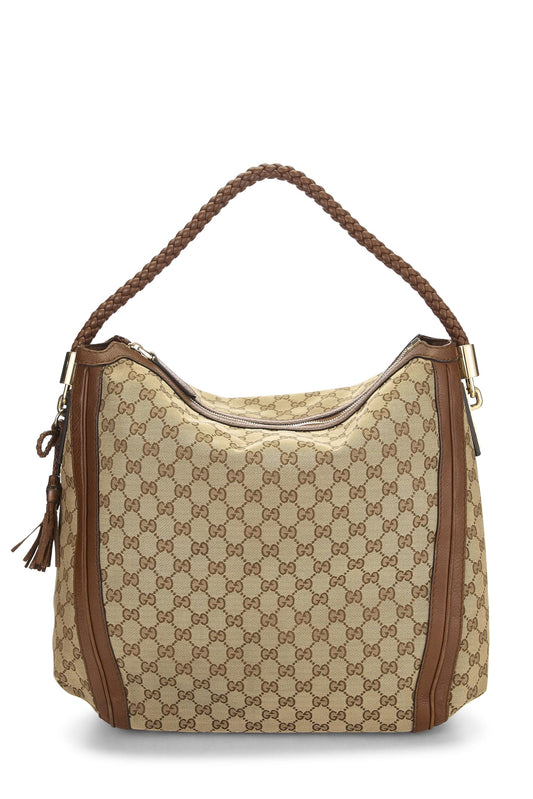 Gucci, Original GG Canvas Bella Hobo, Brown