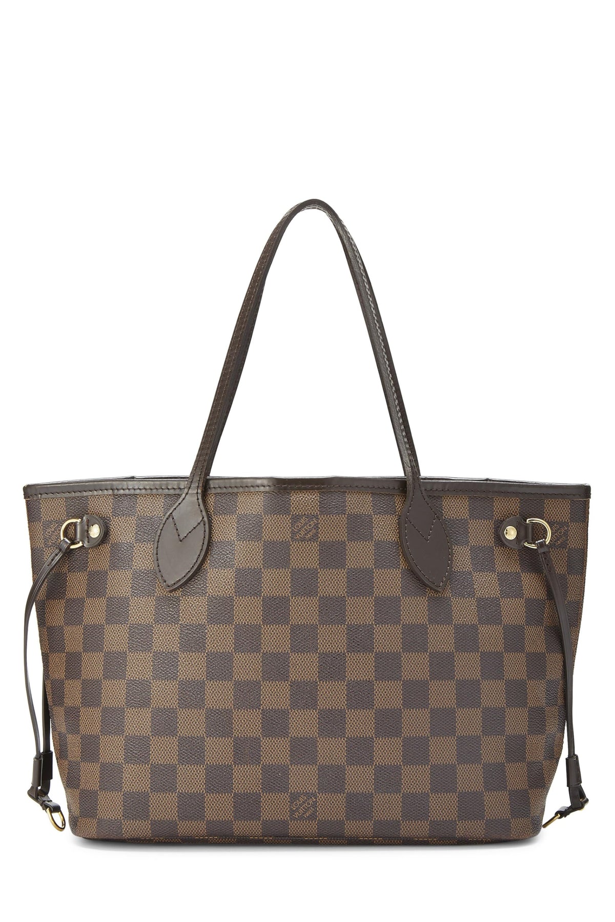Louis Vuitton,  Damier Ebene Neverfull PM, Brown