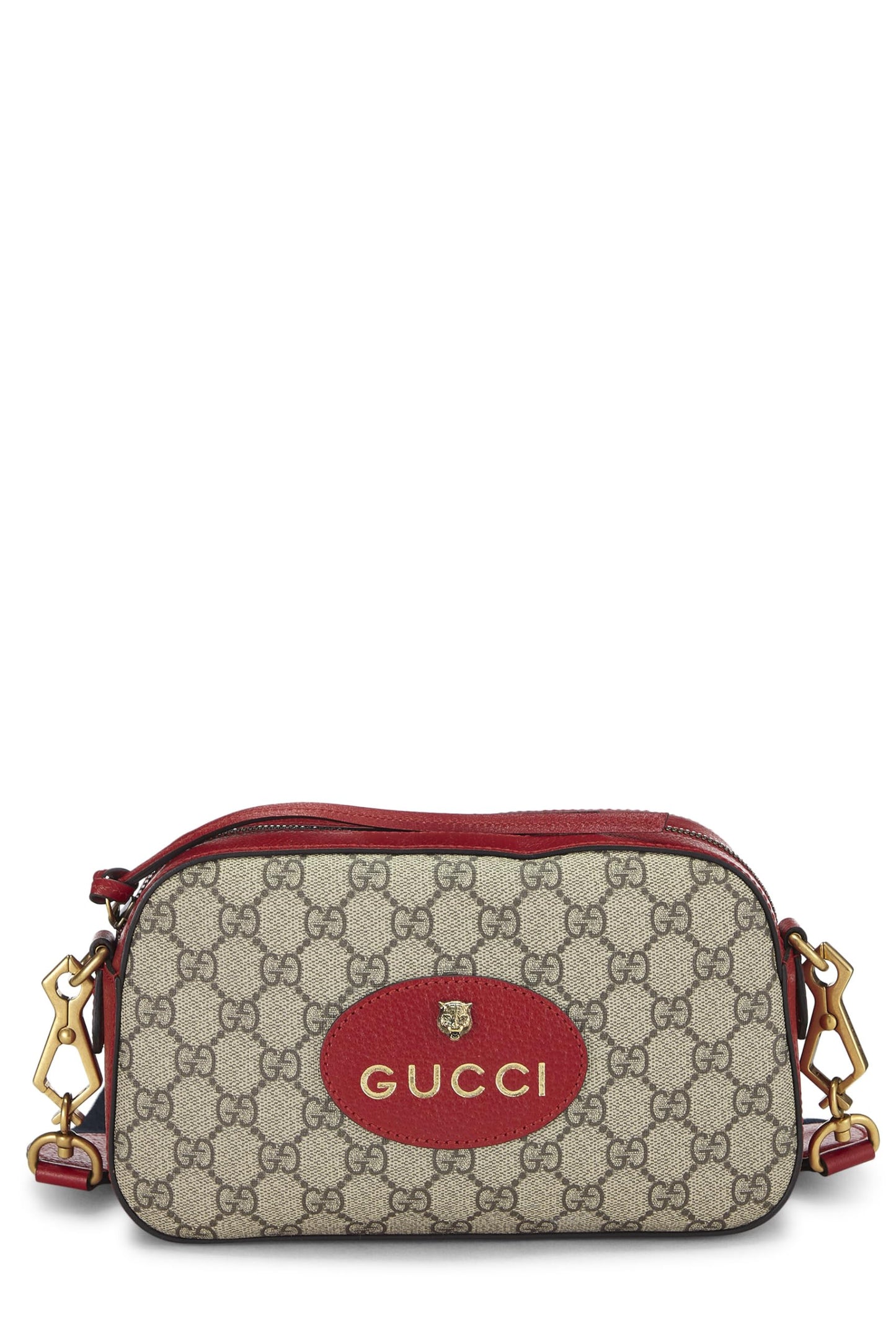 Gucci, Original GG Supreme Canvas Neo Vintage Messenger, Red