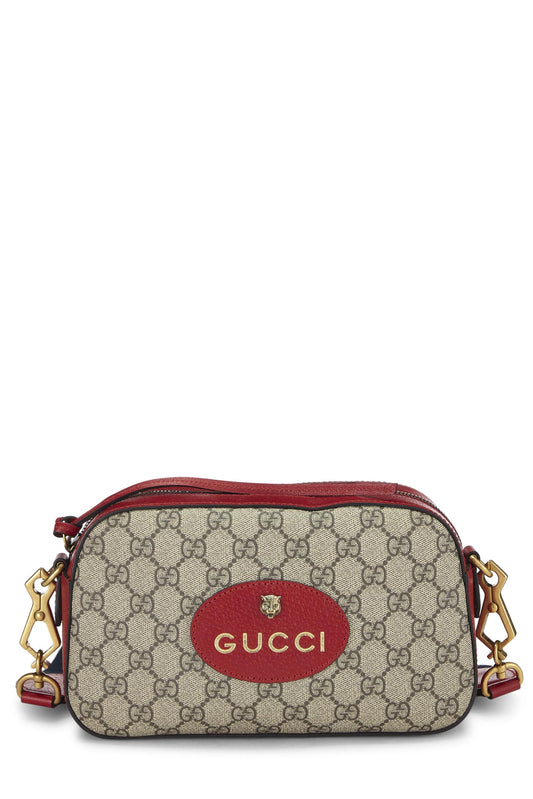 Gucci, Original GG Supreme Canvas Neo Vintage Messenger, Red