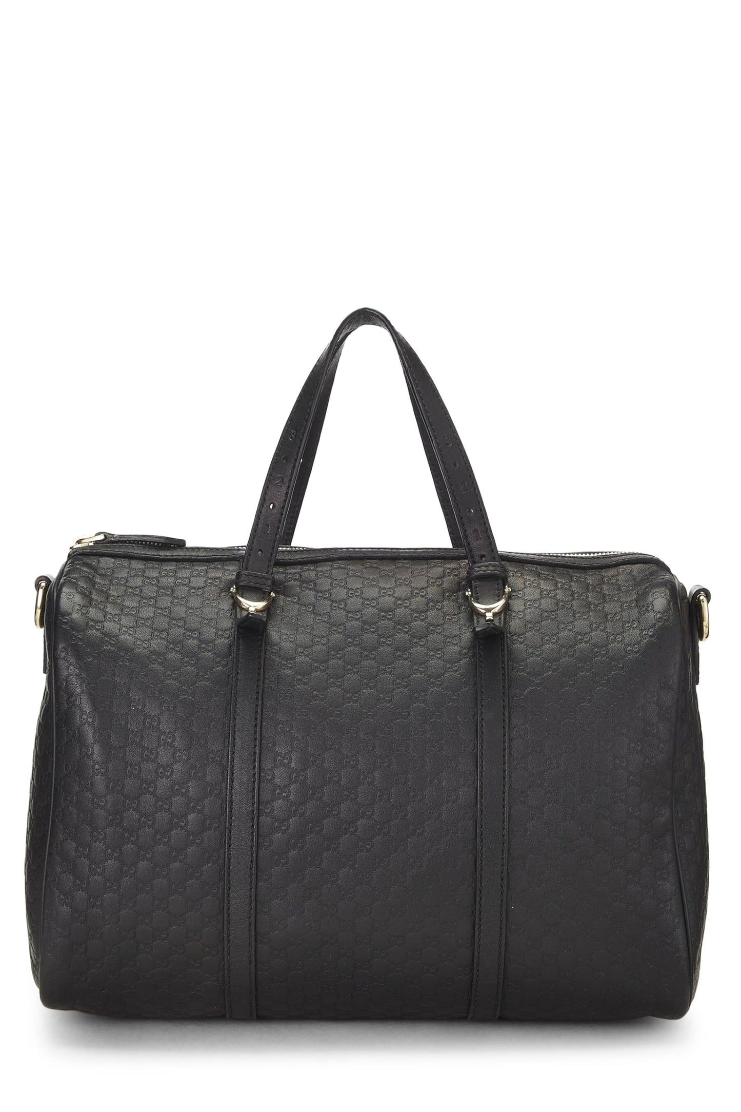 Gucci, Black Microguccissima Leather Boston Bag, Black
