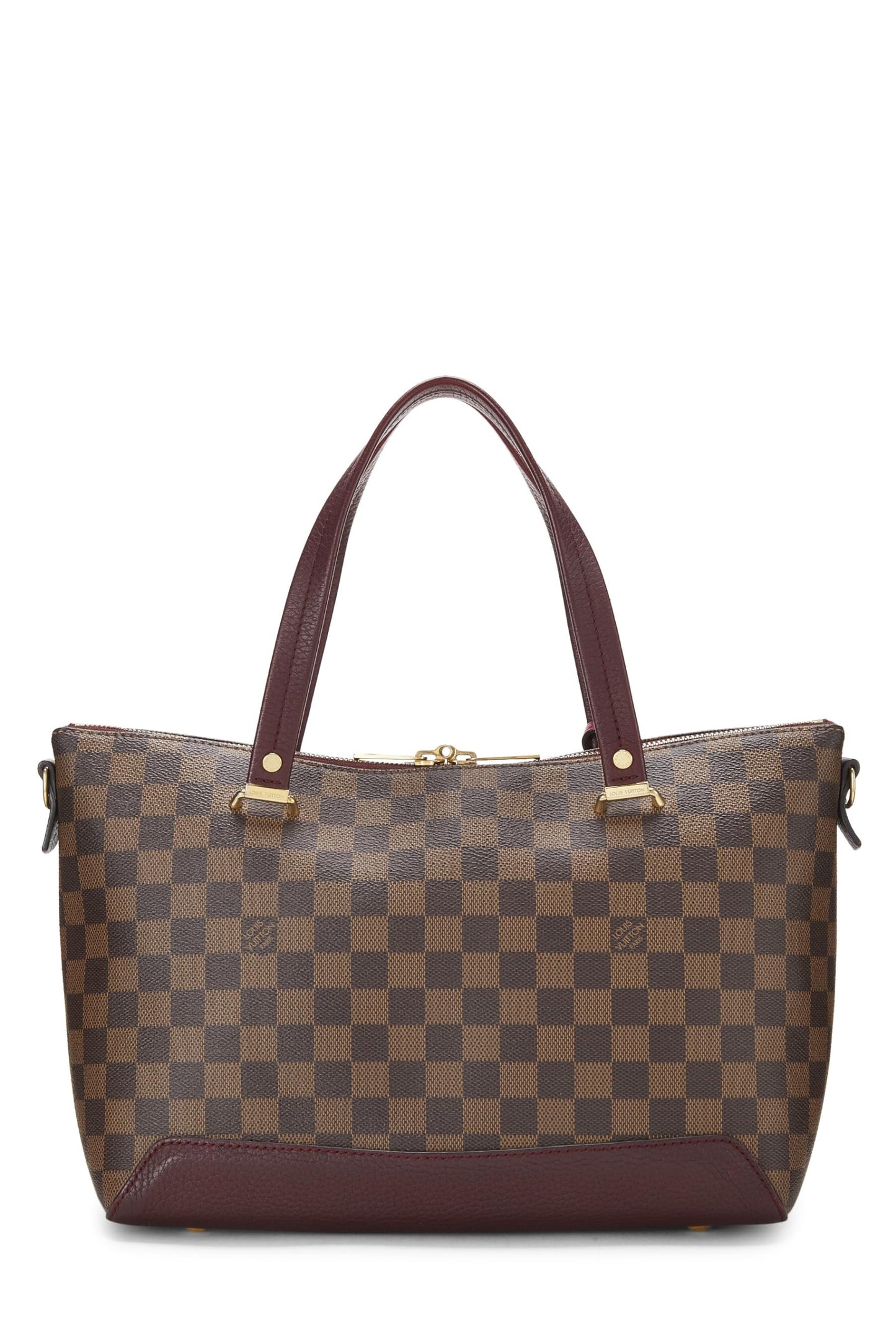 Louis Vuitton,  Damier Ebene Hyde Park Tote, Burgundy
