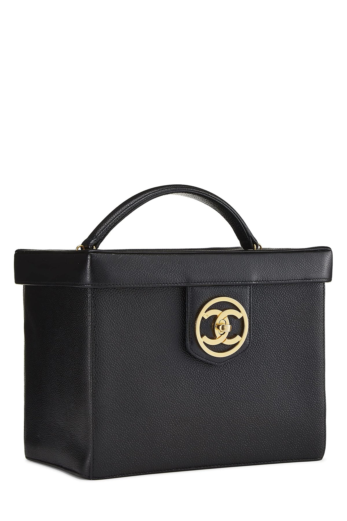 Chanel,  Black Caviar Vanity Large, Black