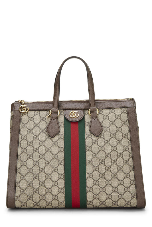 Gucci, Original GG Supreme Canvas Ophidia Tote Medium, Brown