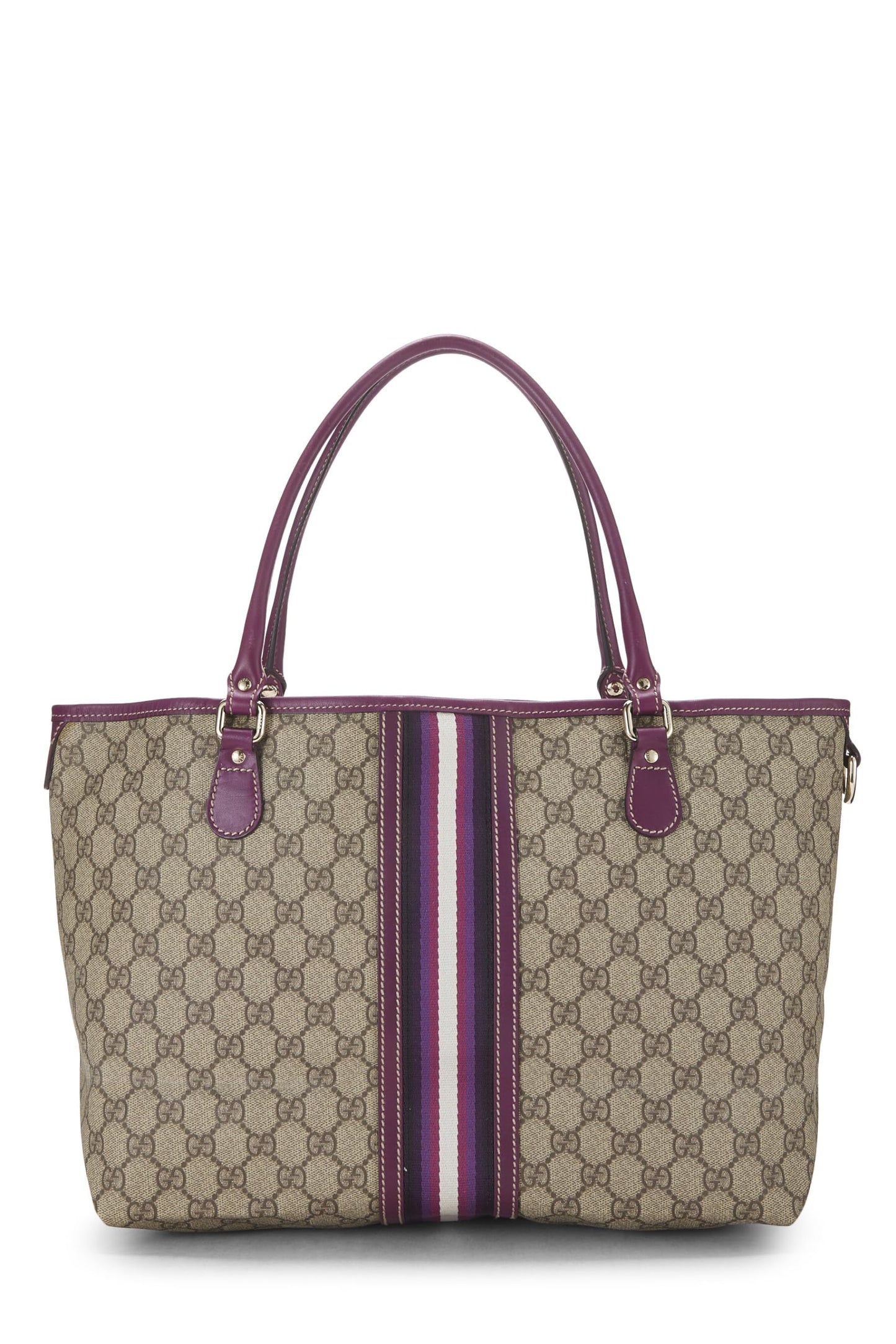 Gucci, Purple Original GG Supreme Canvas Tote, Purple