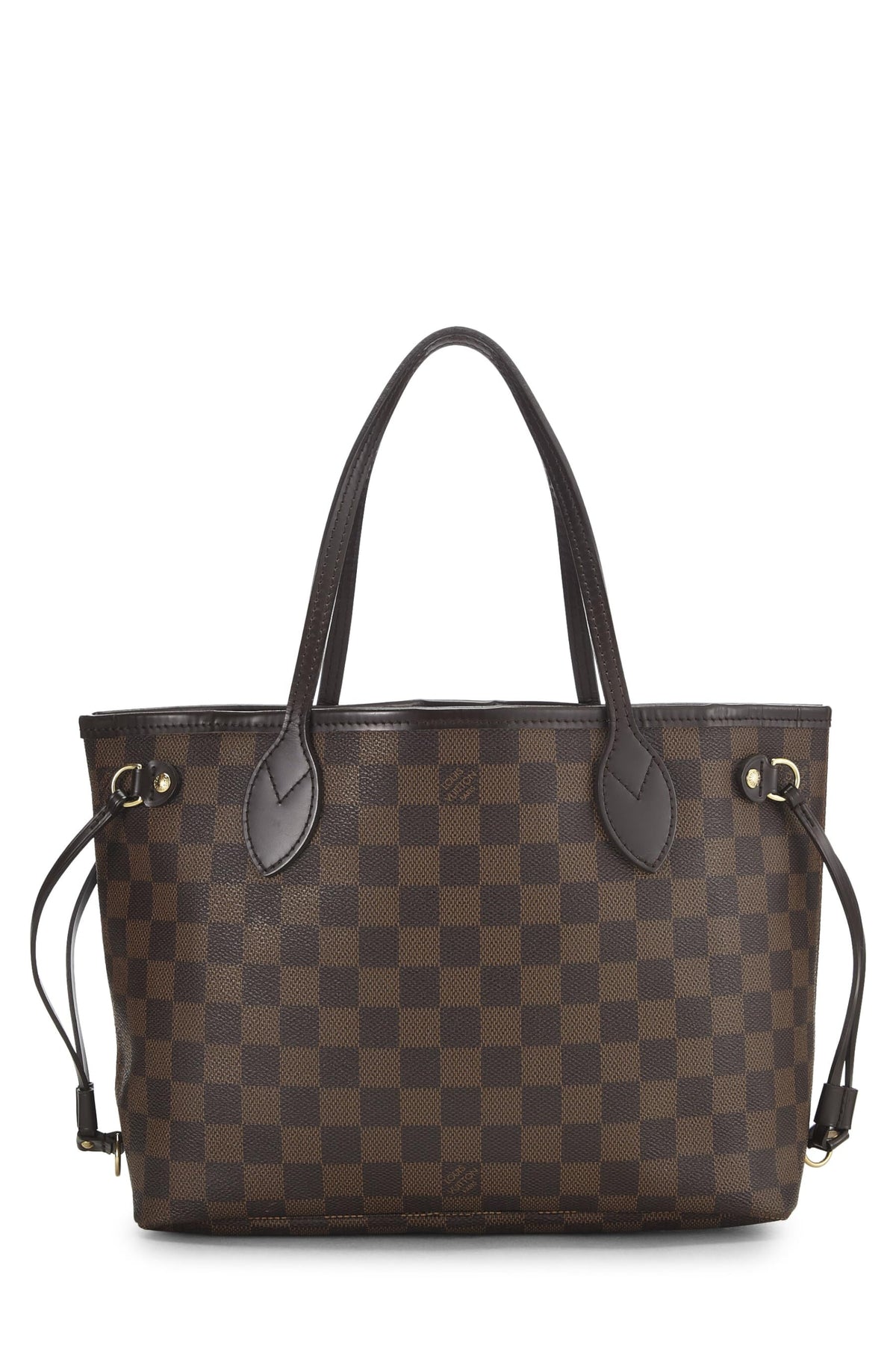Louis Vuitton,  Damier Ebene Neverfull PM, Brown