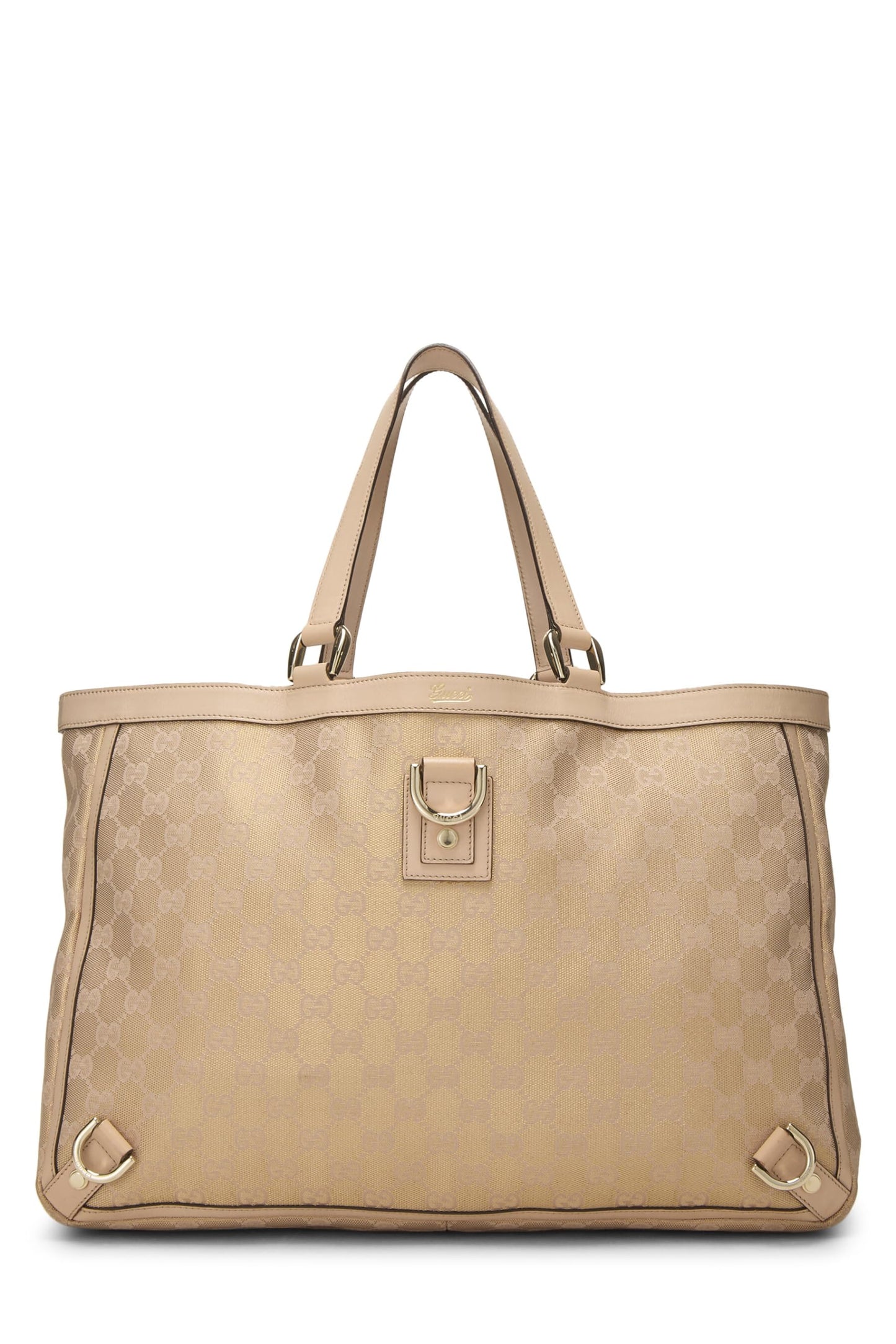 Gucci, Pink Lurex Original GG Canvas D-Ring Abbey Tote XL, Pink