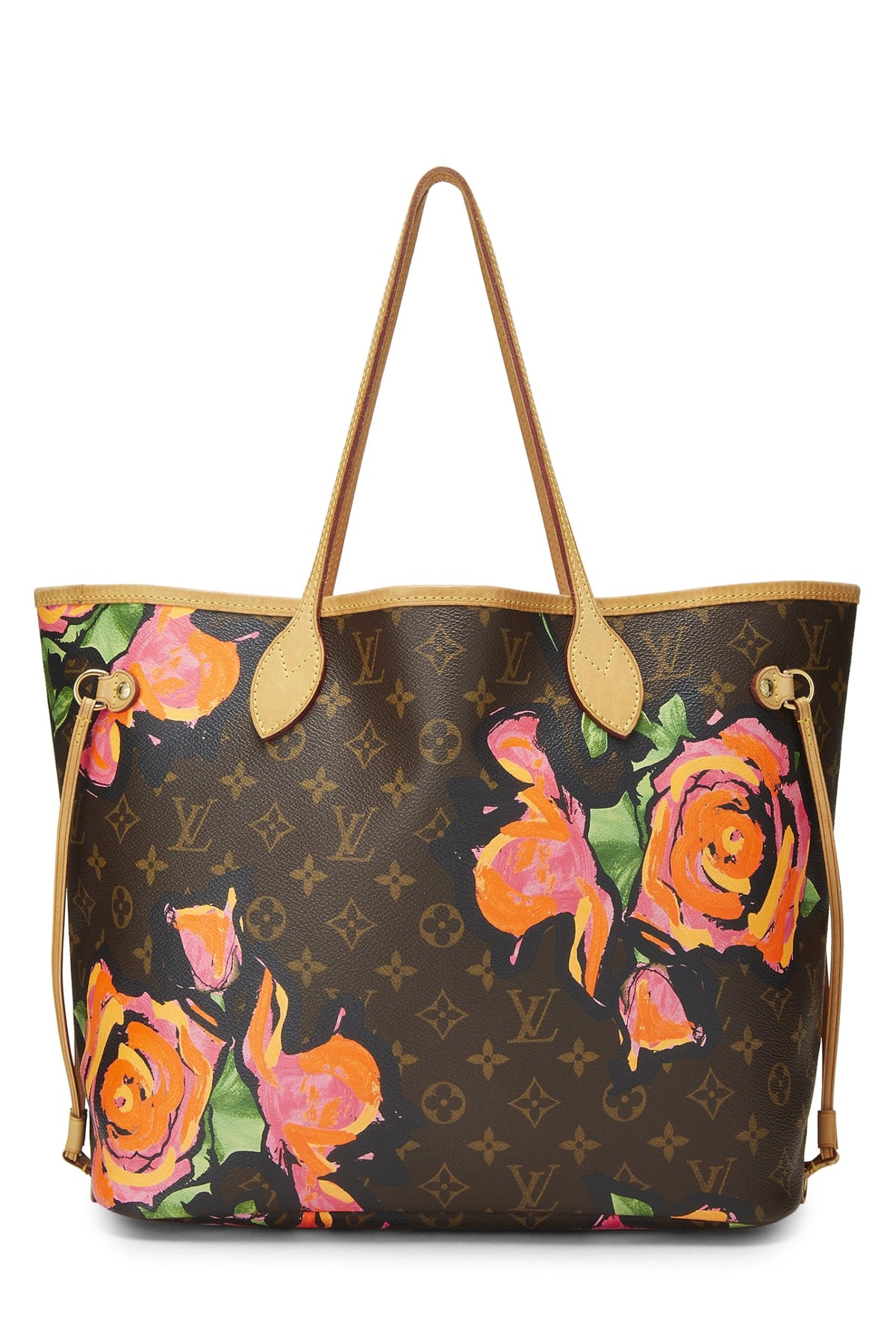 Louis Vuitton,  Stephen Sprouse x Louis Vuitton Monogram Canvas Roses Neverfull MM, Brown