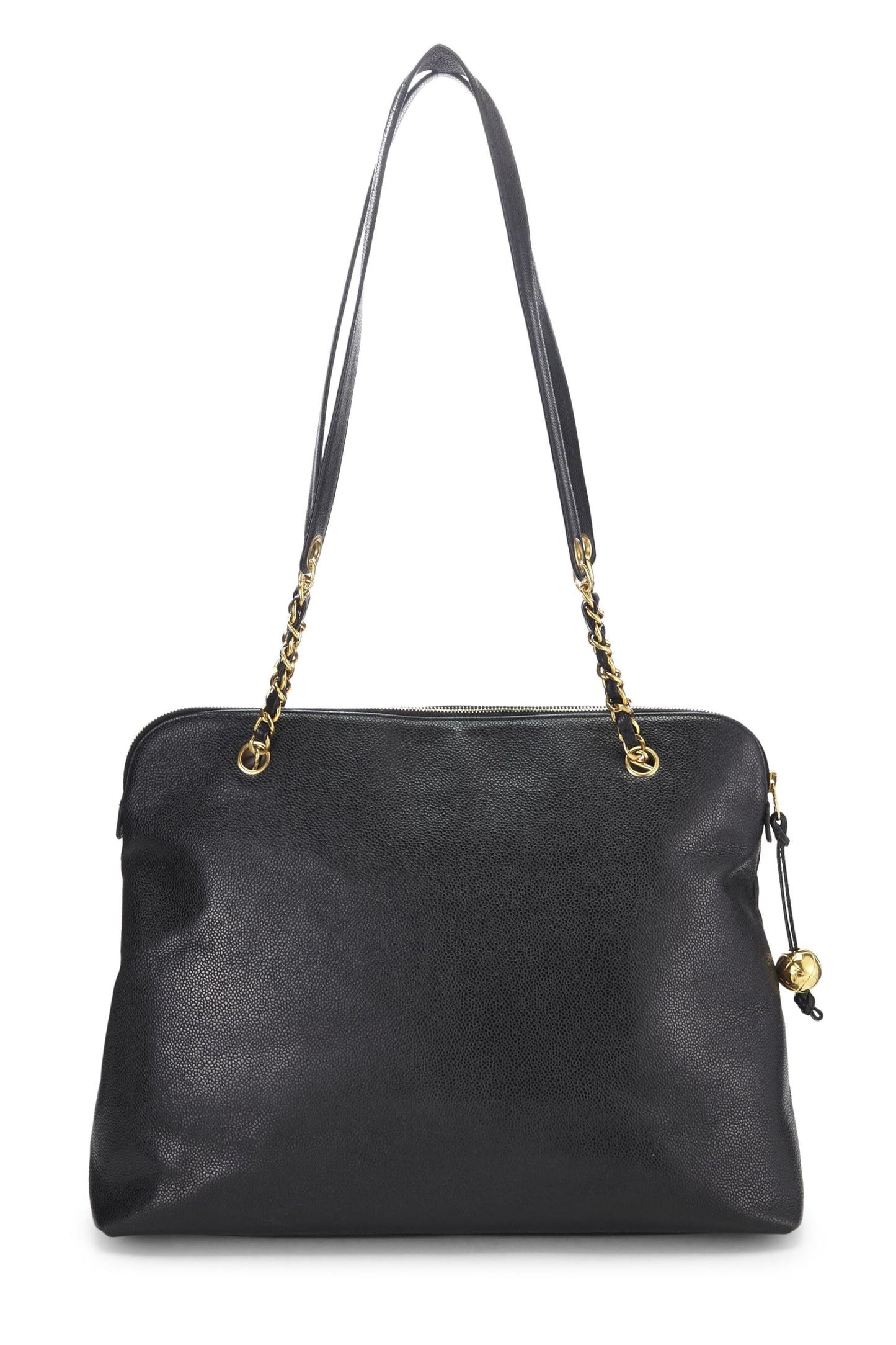 Chanel,  Black Caviar Zip Tote Large, Black