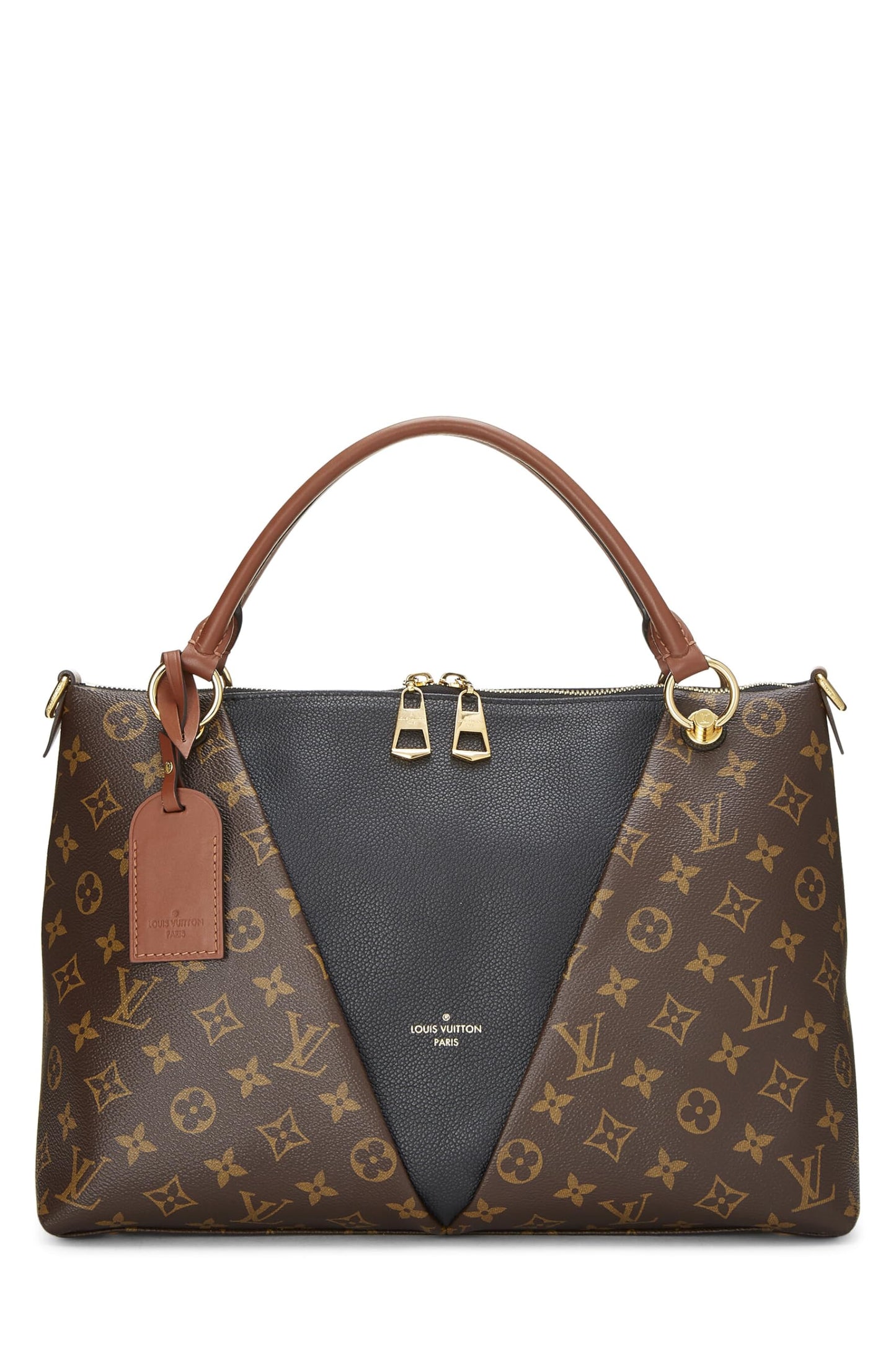 Louis Vuitton,  Black Monogram Canvas V Tote BB, Black