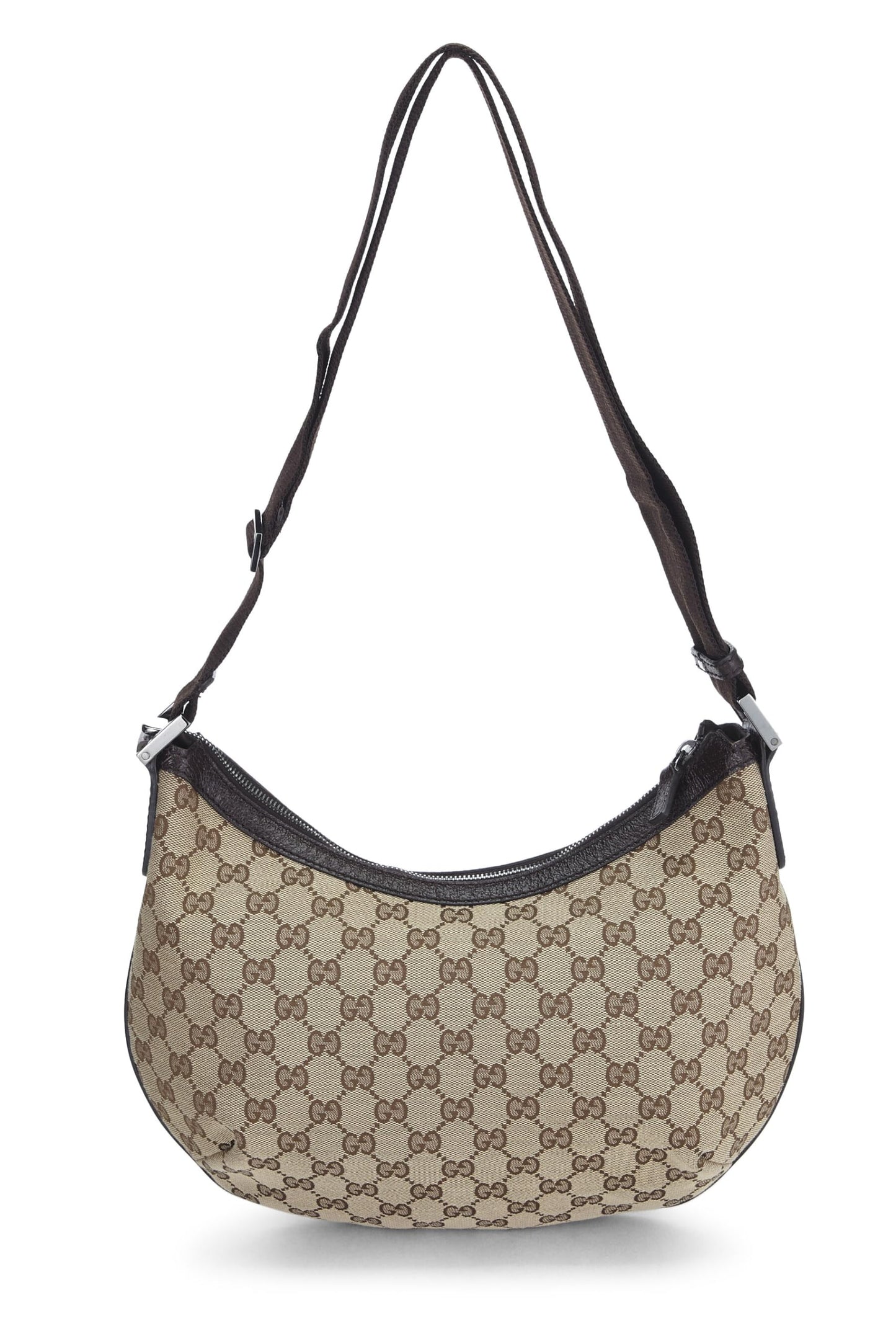 Gucci, Original GG Canvas Round Messenger, Brown