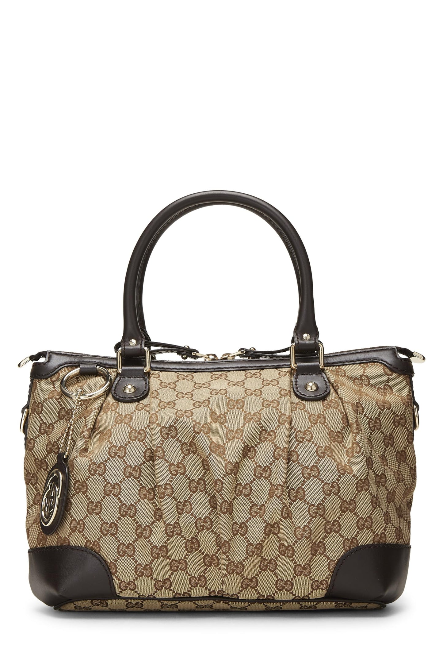 Gucci, Original GG Canvas Sukey Handle Bag Medium, Brown