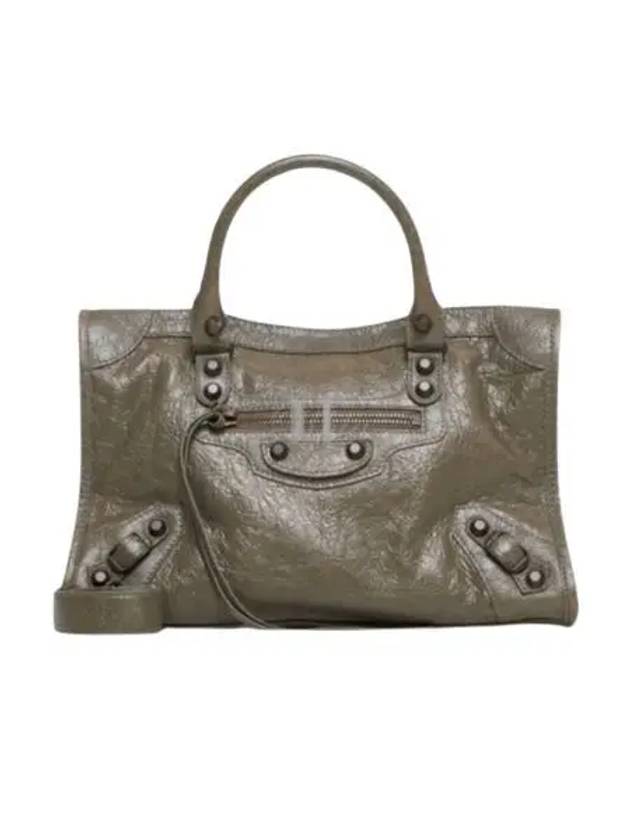 Luxury Balenciaga  Le City Small Tote Bag Army Green