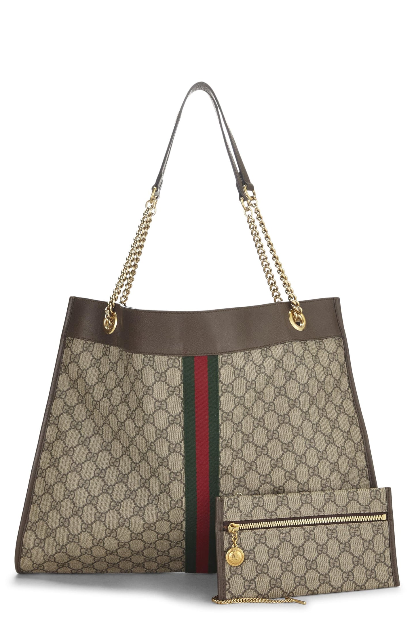 Gucci, Original GG Supreme Canvas Rajah Tote Large, Brown