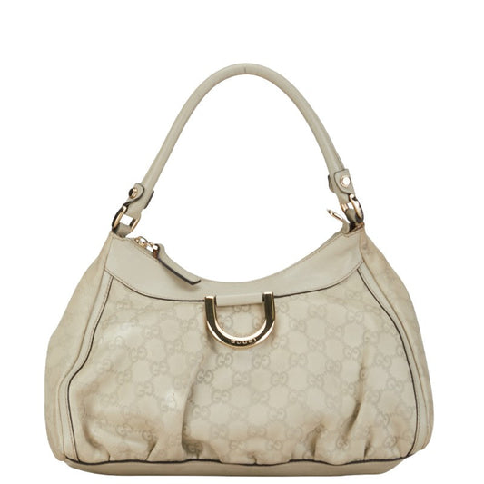Gucci Abbey One-Shoulder Handbag 190525 Ivory White Leather  Gucci