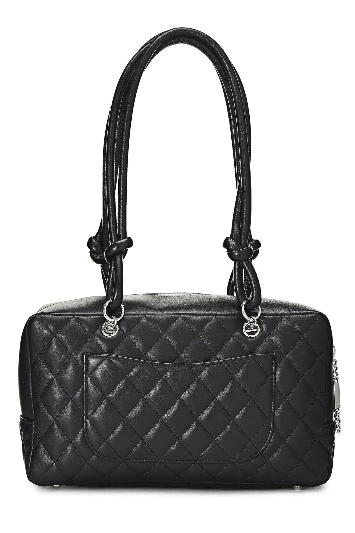 Chanel,  Black Calfskin Cambon Ligne Bowler, Black