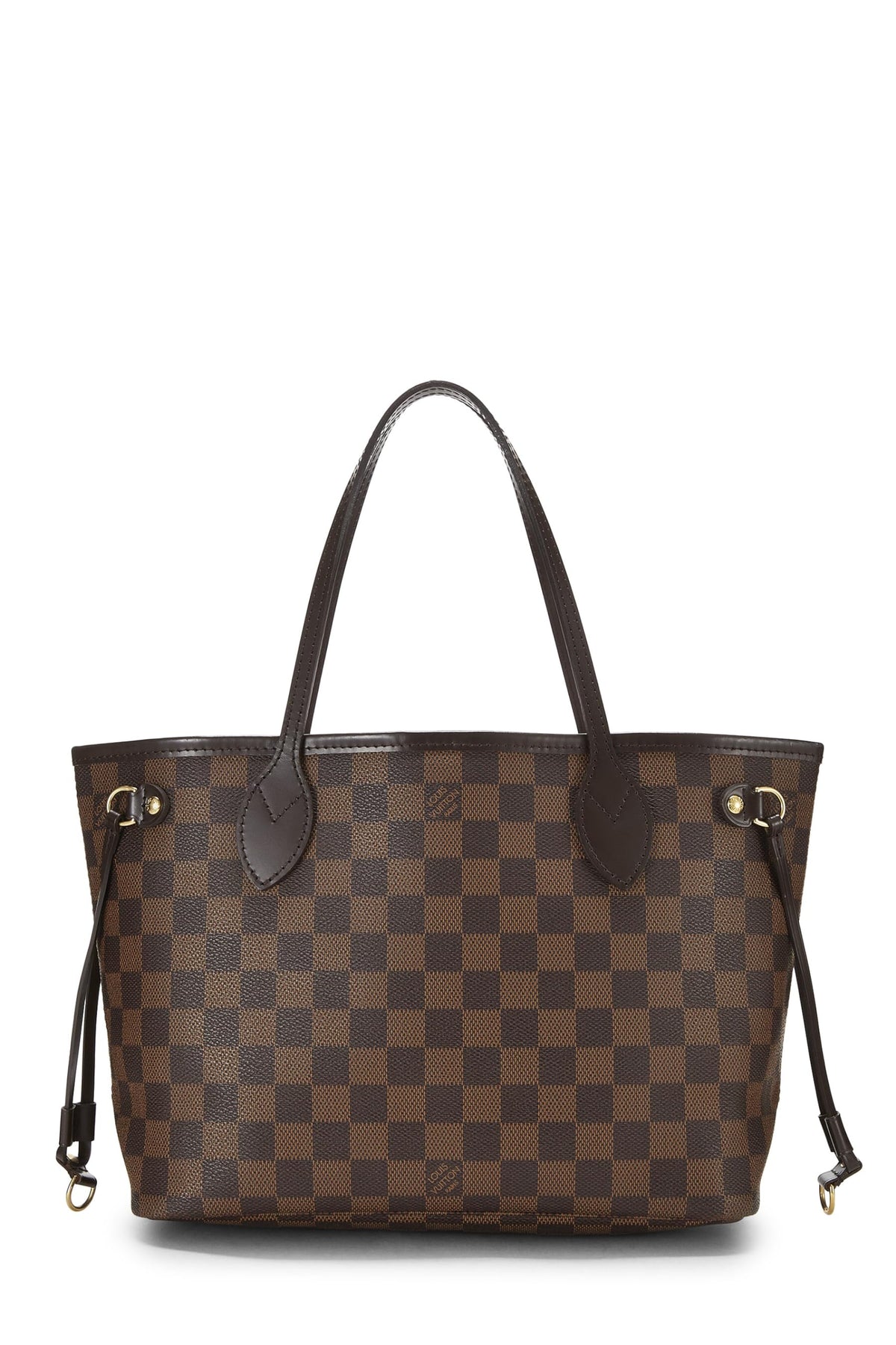 Louis Vuitton,  Damier Ebene Neverfull PM, Brown