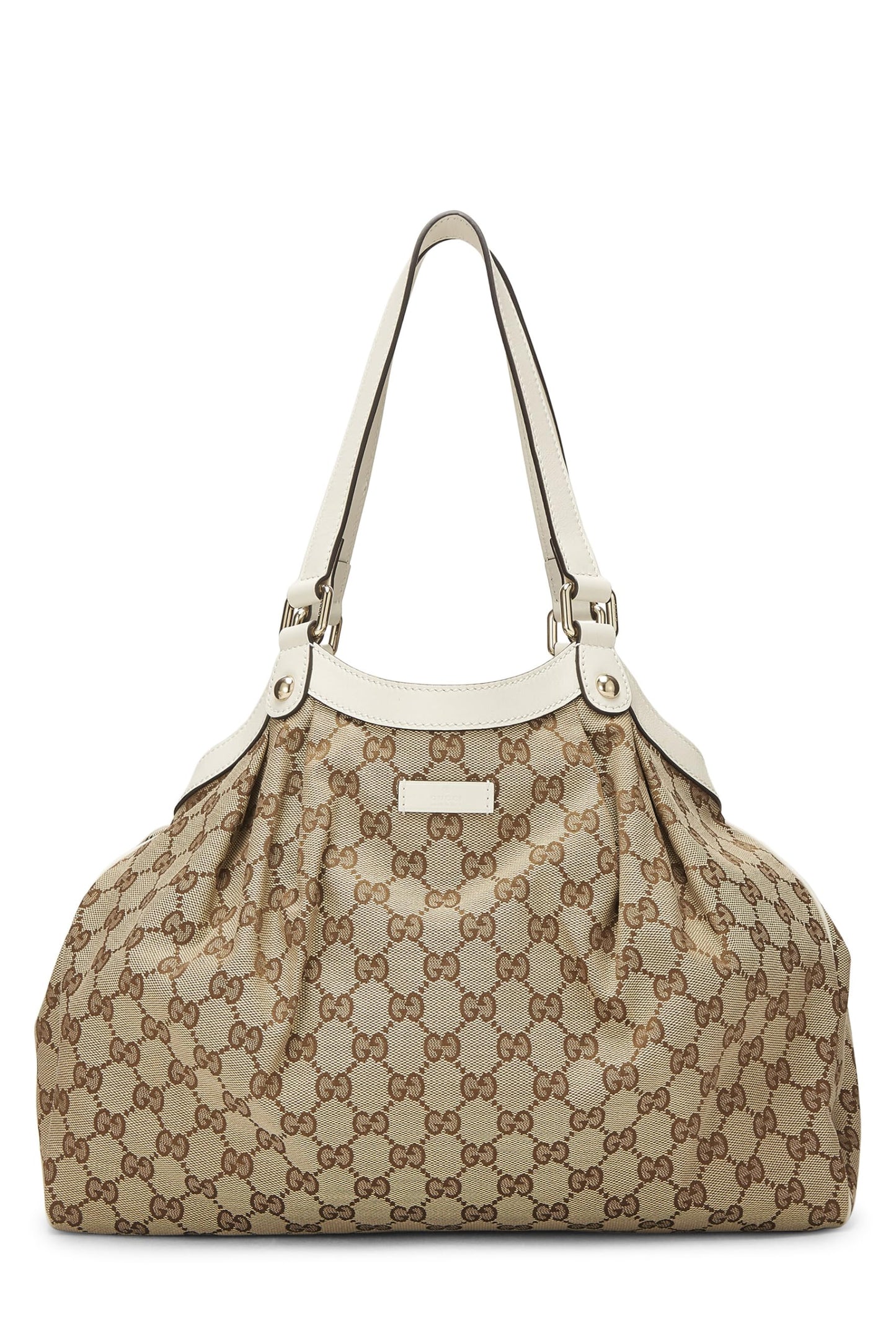 Gucci, Cream Original GG Canvas Sukey Tote, White