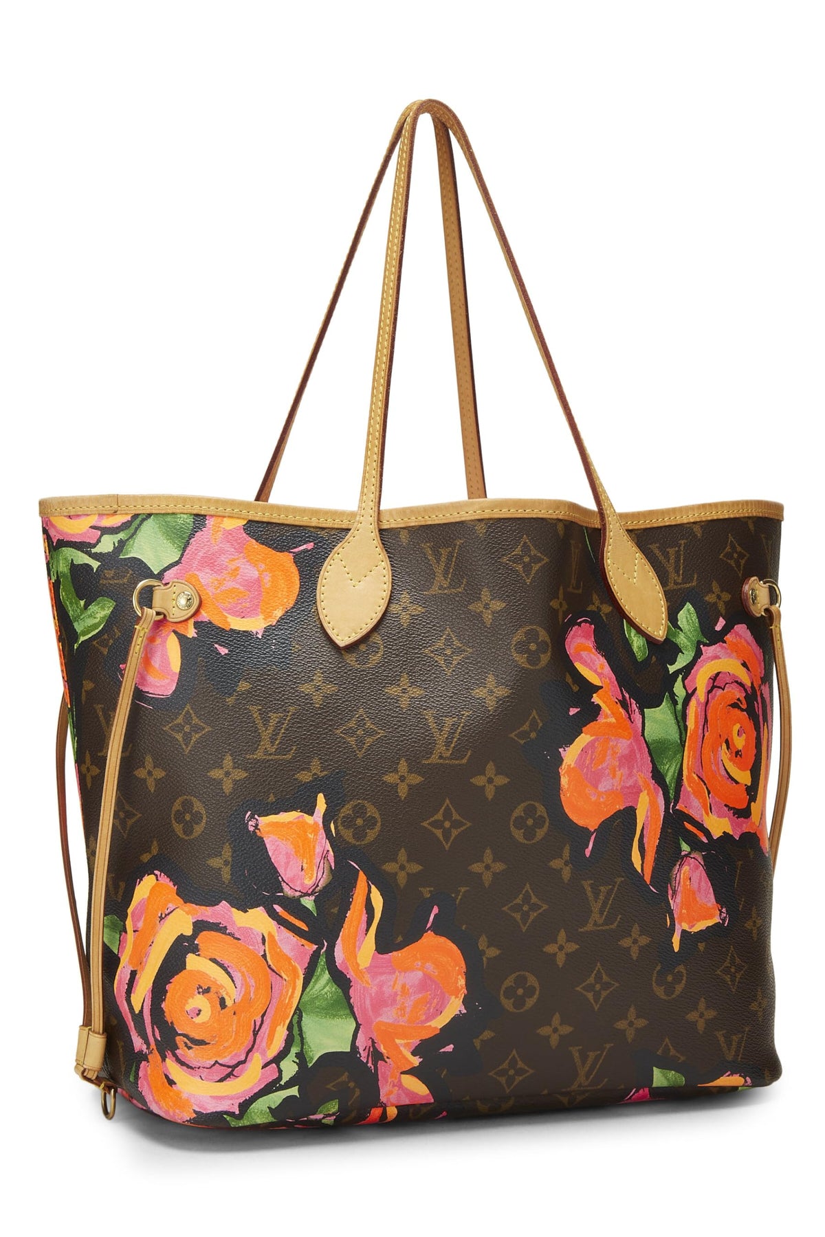 Louis Vuitton,  Stephen Sprouse x Louis Vuitton Monogram Canvas Roses Neverfull MM, Brown