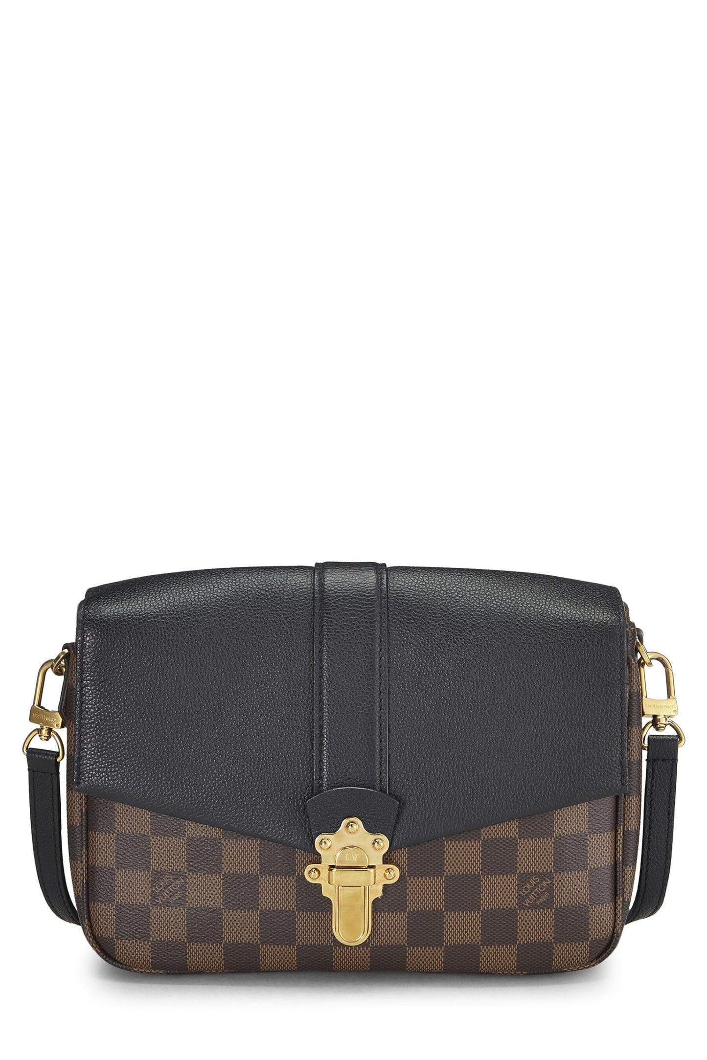 Louis Vuitton,  Black Damier Ebene Clapton Crossbody, Black