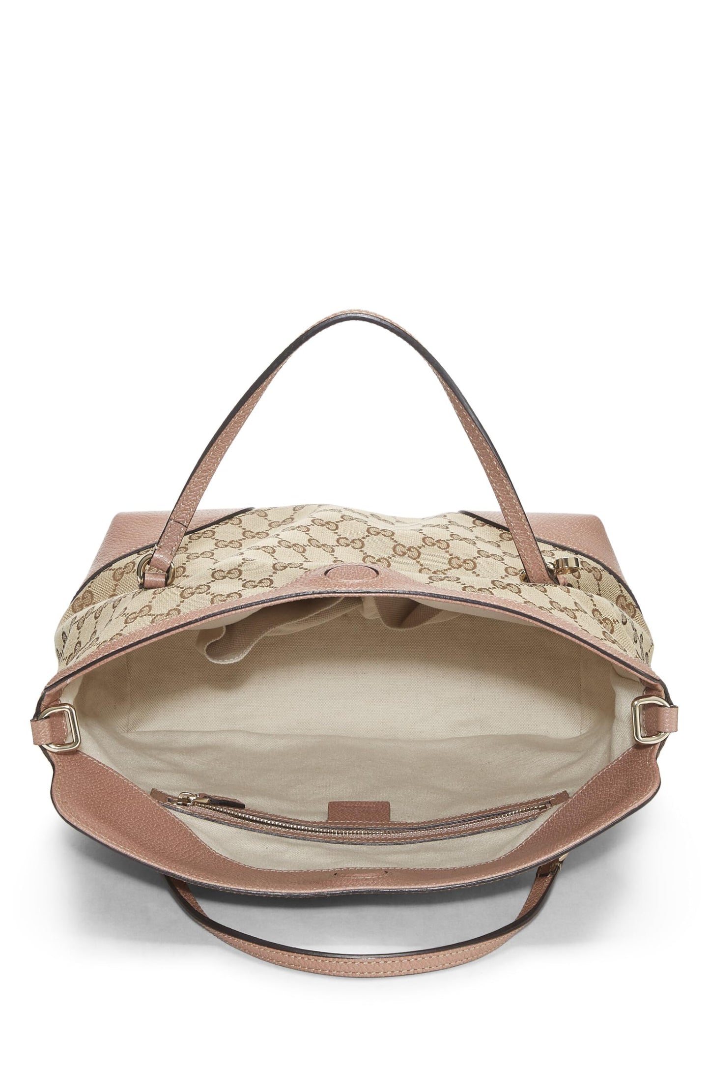 Gucci, Pink Original GG Canvas Bree Top Handle Bag, Pink