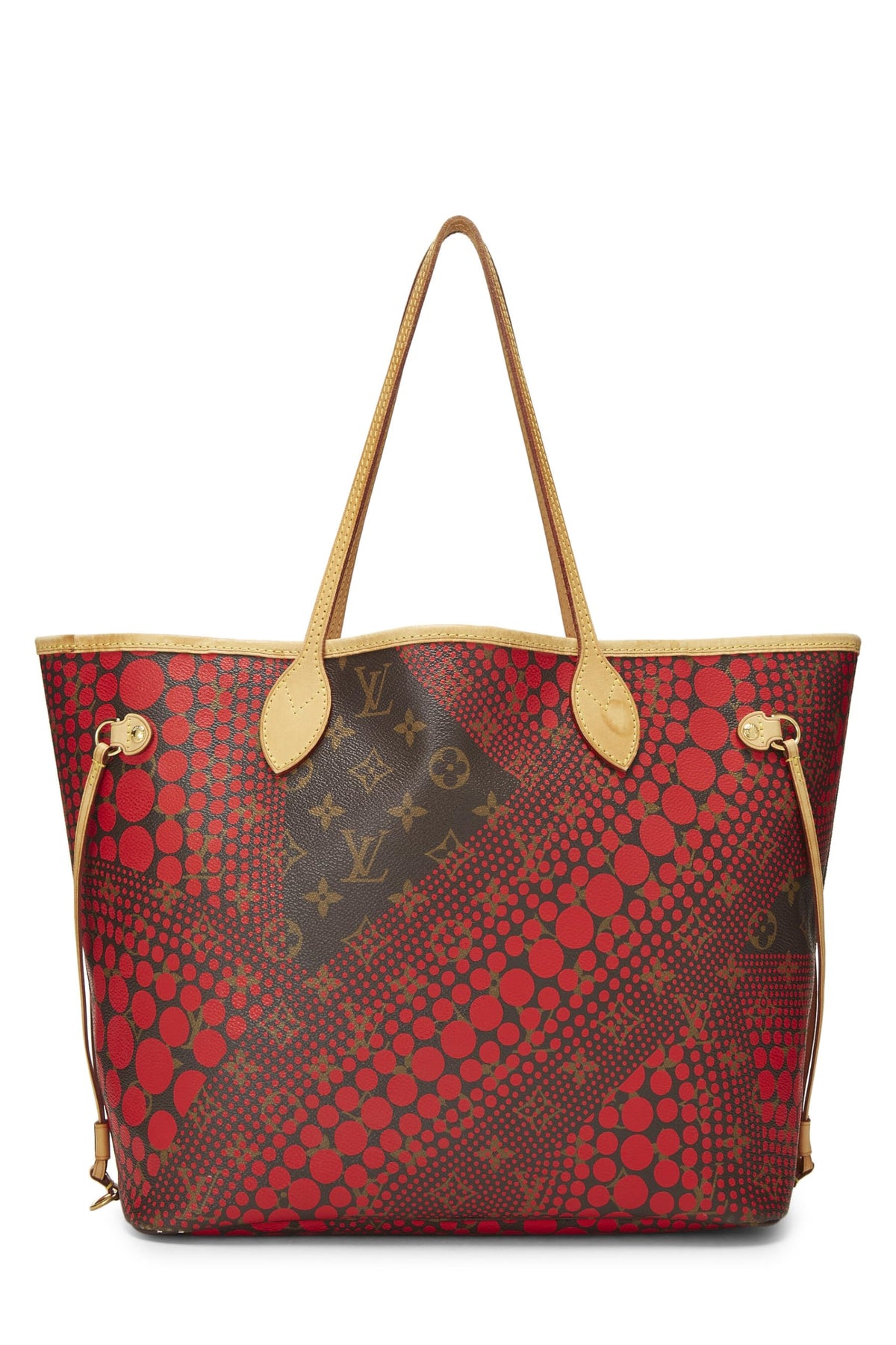 Louis Vuitton,  Yayoi Kusama x Louis Vuitton Red Infinity Dots Monogram Canvas Neverfull MM, Red