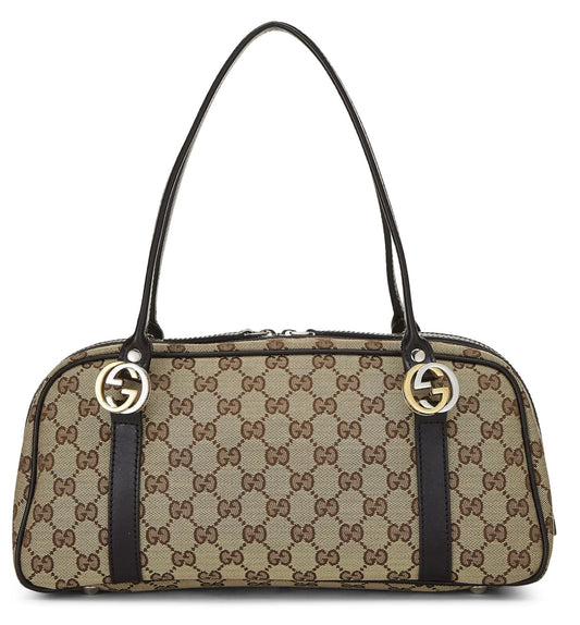Gucci, Original GG Canvas Twins Boston Bag, Black