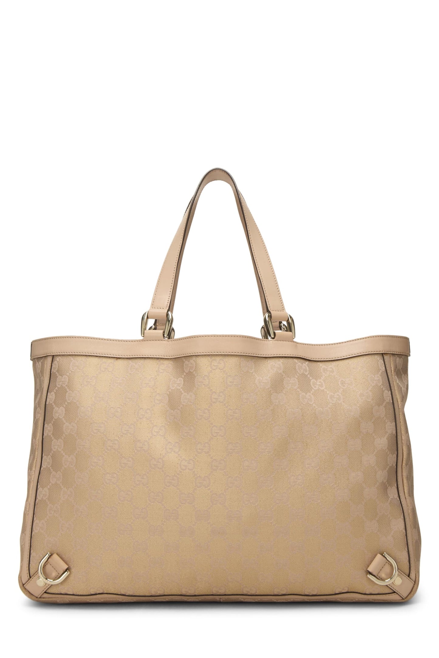 Gucci, Pink Lurex Original GG Canvas D-Ring Abbey Tote XL, Pink