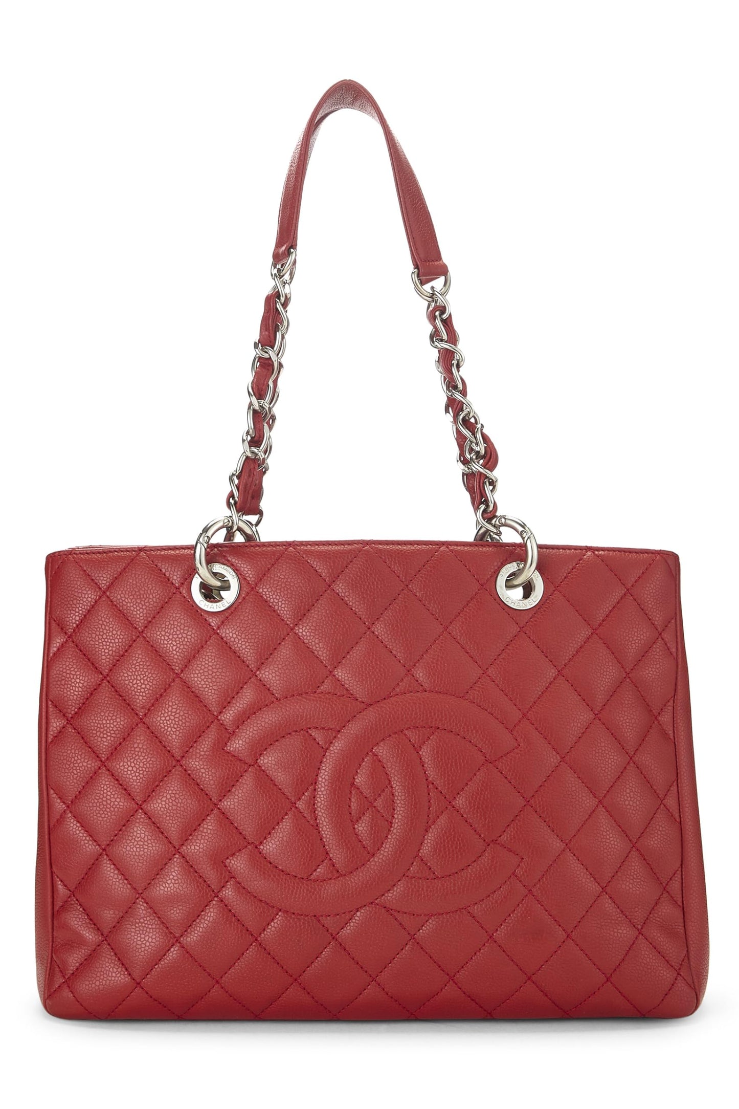 Chanel,  Red Caviar Grand Shopping Tote (GST), Red